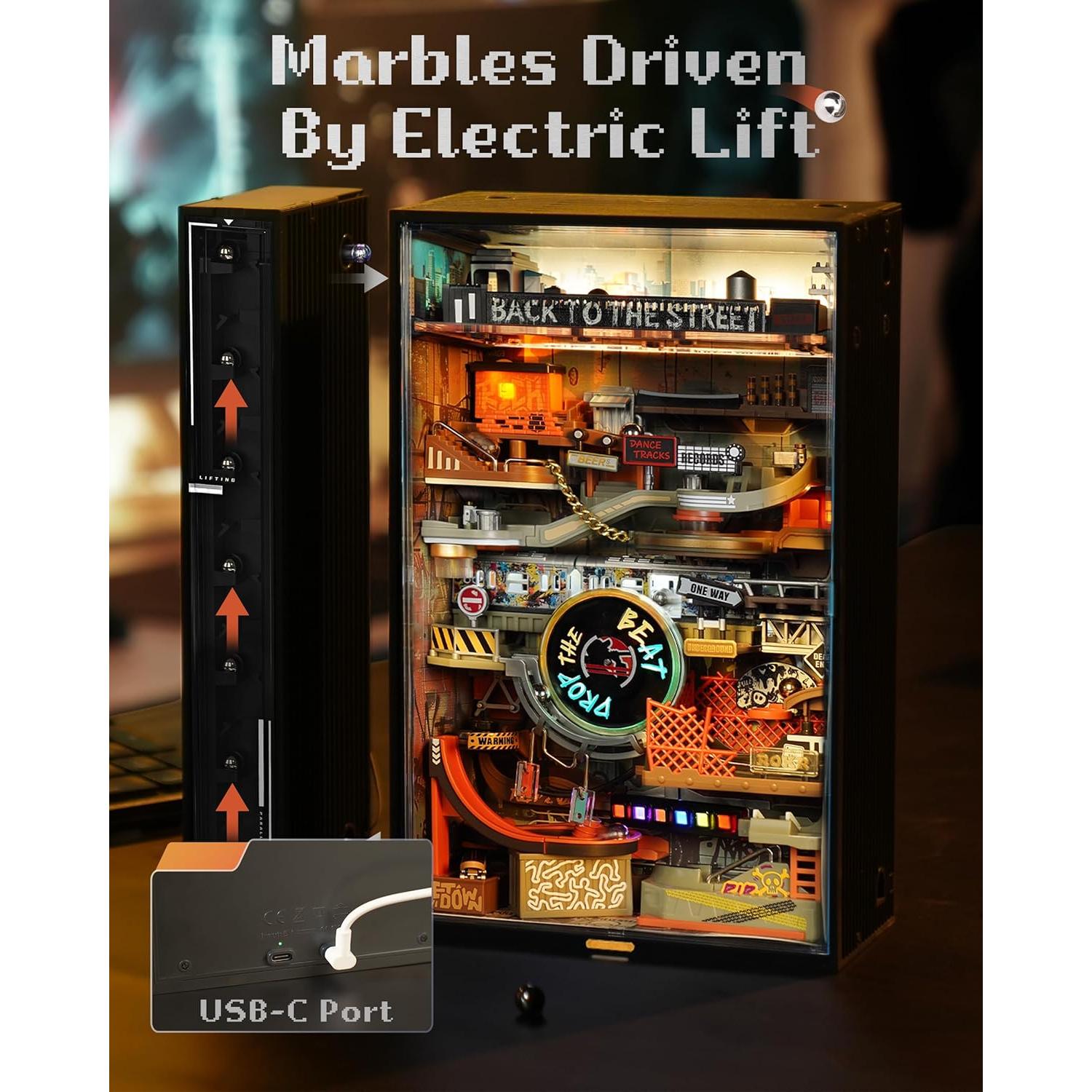 ROKR Rompecabezas 3D Carrera de Canicas Eléctrico 1.55 kg