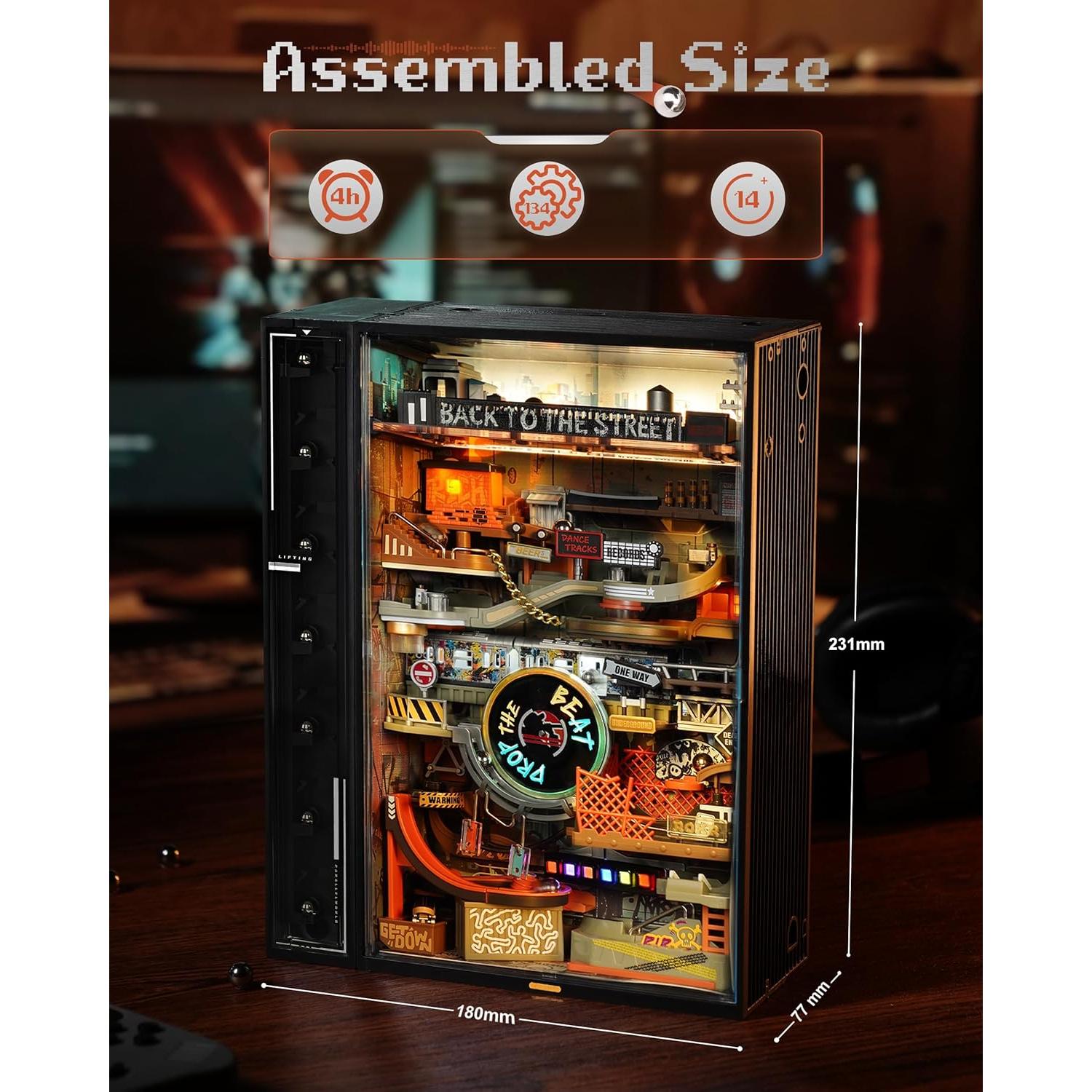 ROKR Rompecabezas 3D Carrera de Canicas Eléctrico 1.55 kg