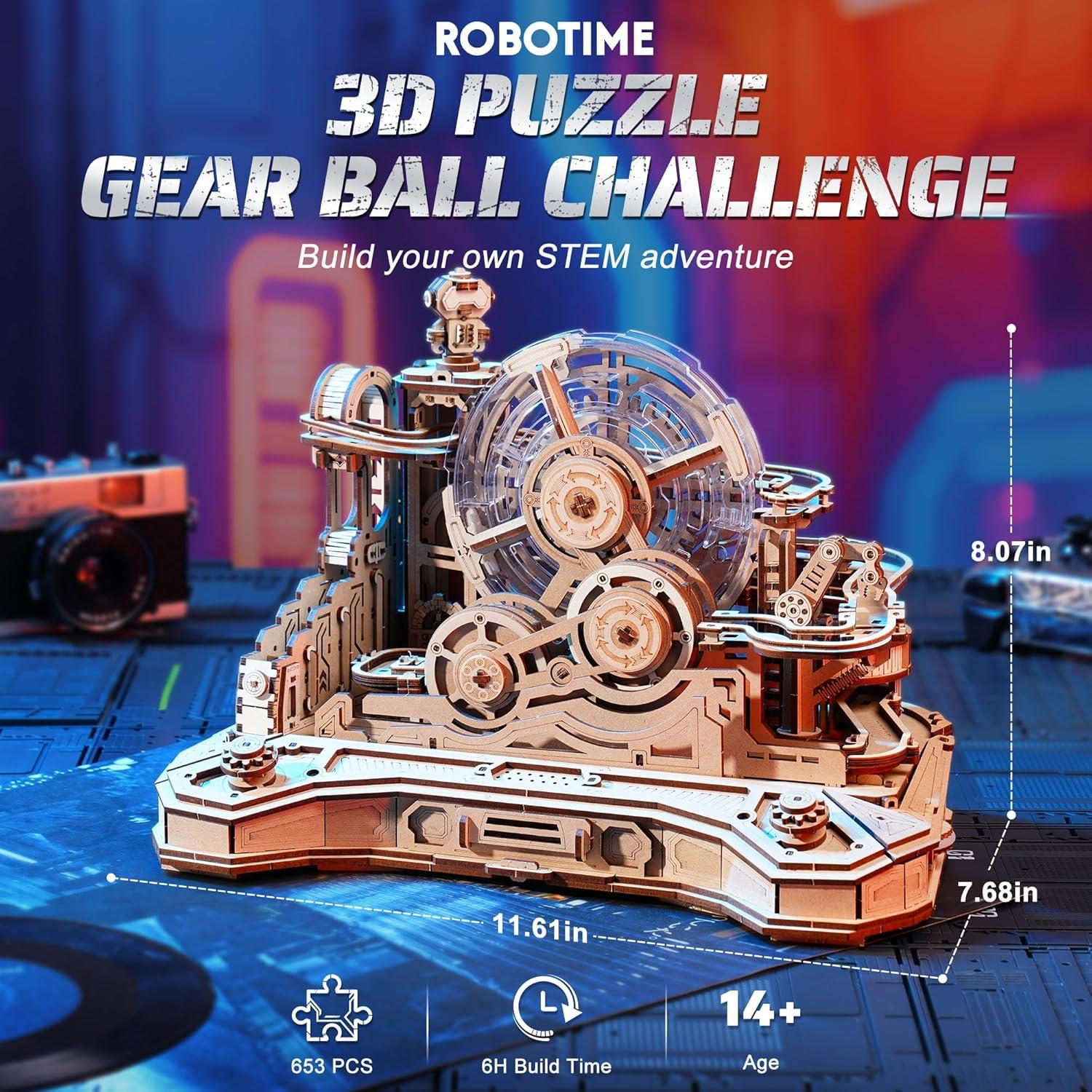 Rompecabezas 3D de Madera ROBOTIME EGC01 - Juego Interactivo