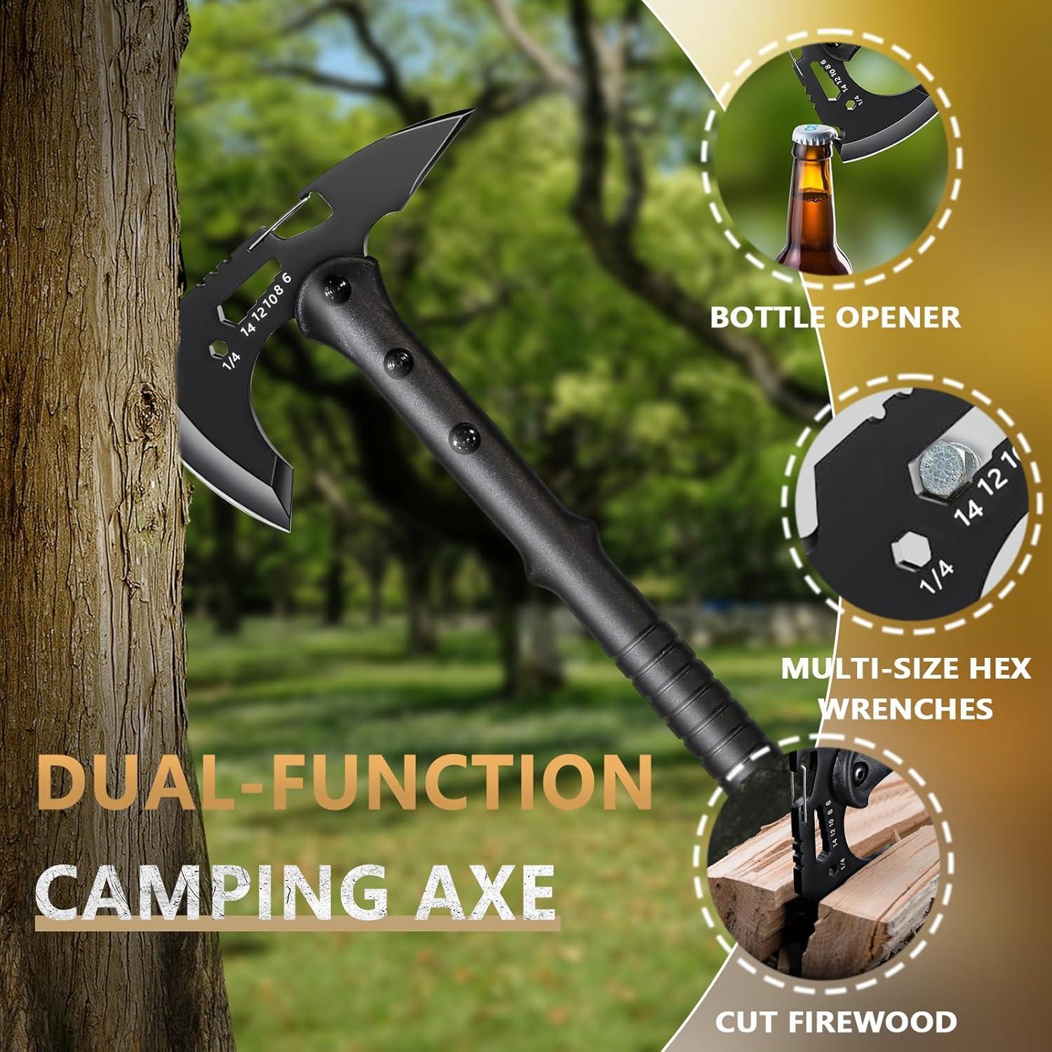 Hacha Táctica Lifarsculp 1.16 kg con Funda - Supervivencia Camping