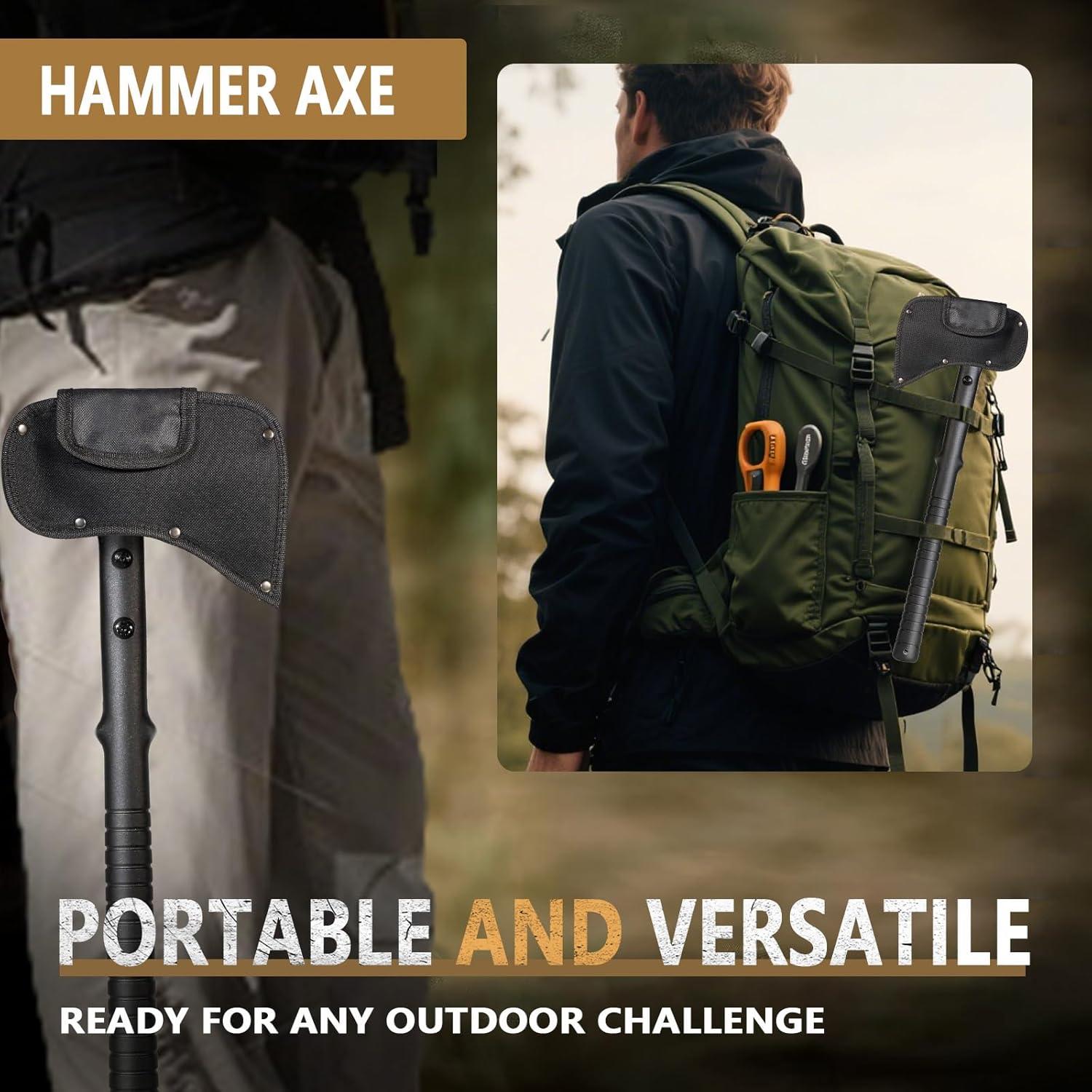 Hacha Táctica Lifarsculp 1.16 kg con Funda - Supervivencia Camping