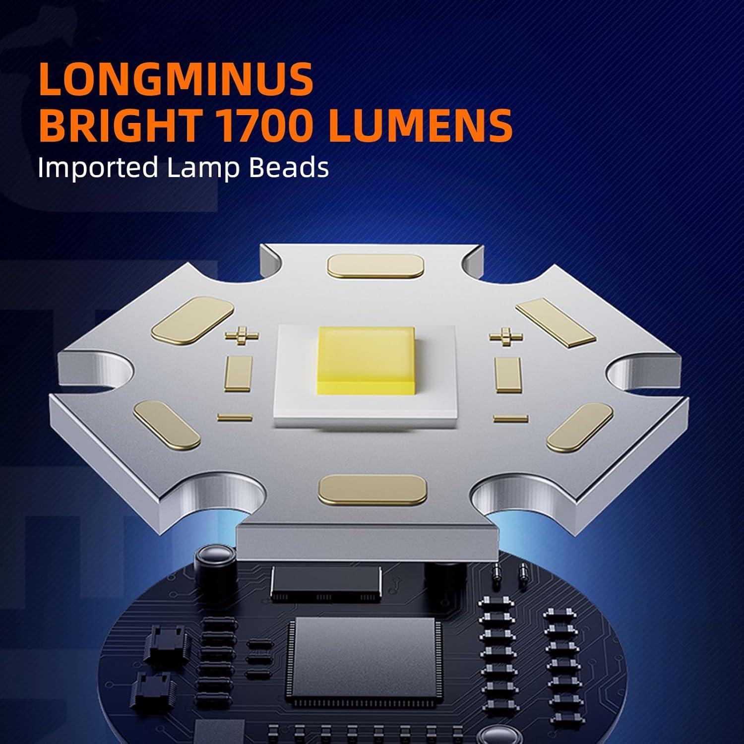 Linterna Recargable SuperFire X60-T 2000 Lúmenes IP44 6 Modos