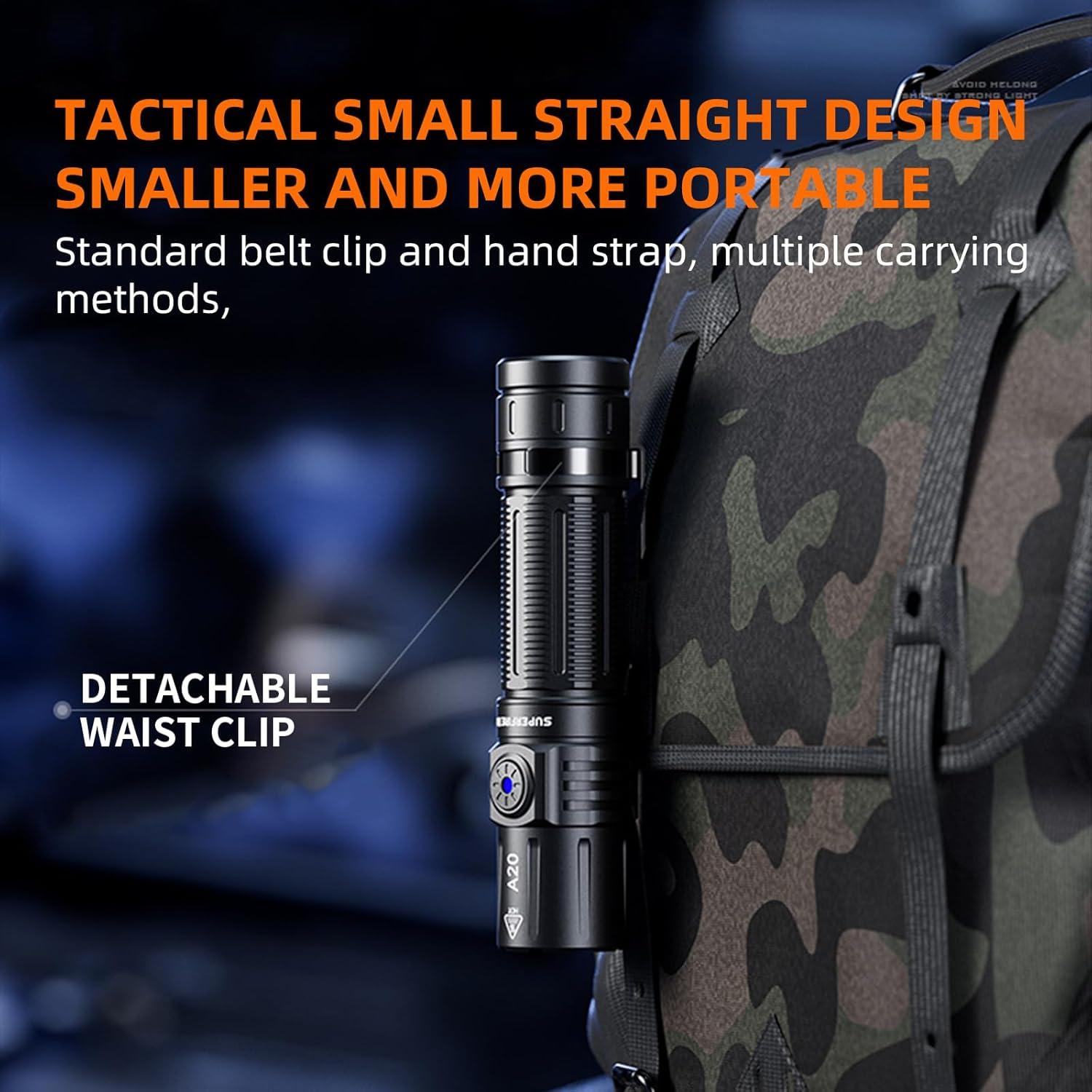 Linterna Recargable SuperFire X60-T 2000 Lúmenes IP44 6 Modos