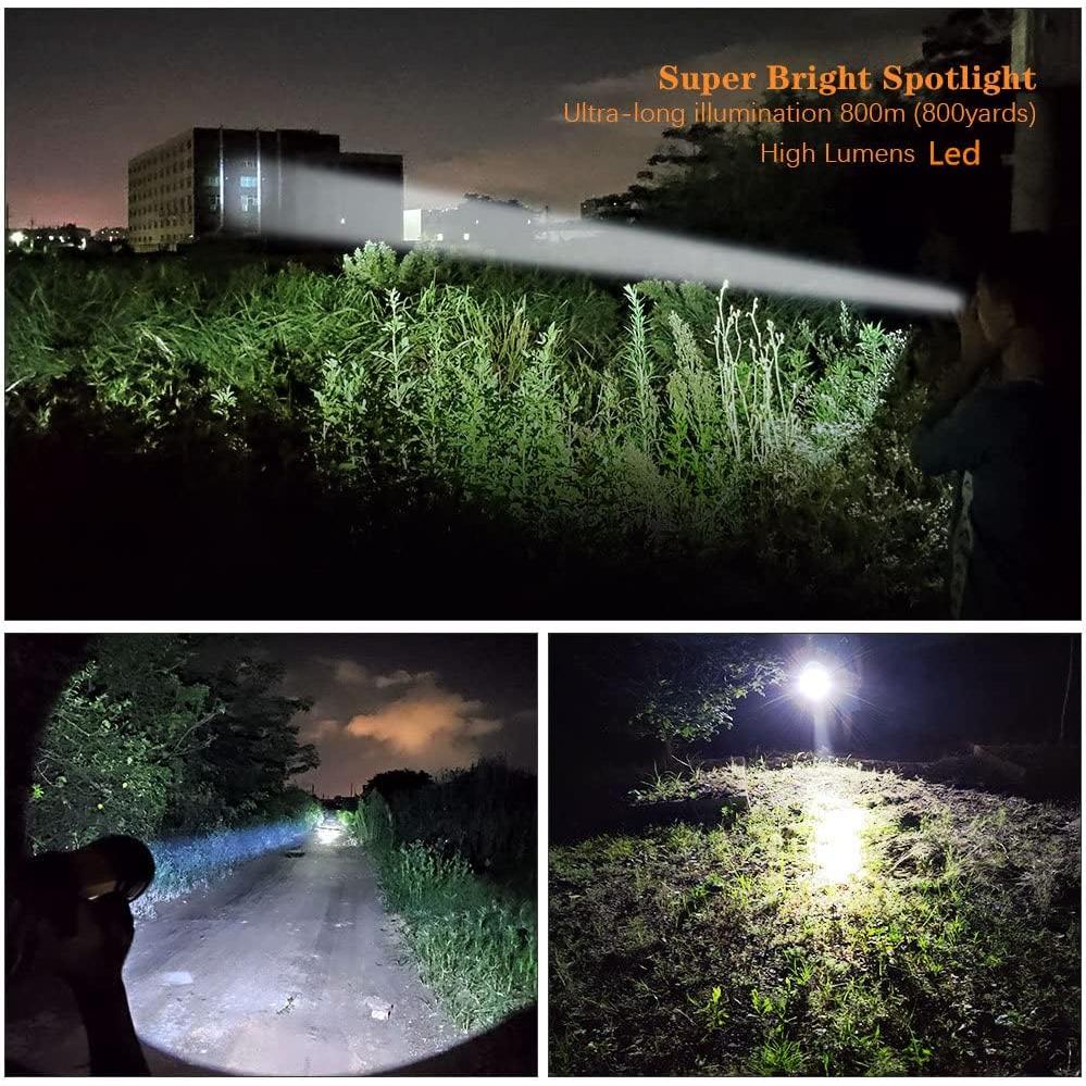 Linterna LED Recargable MAYTHANK 6000 Lúmenes Largo Alcance