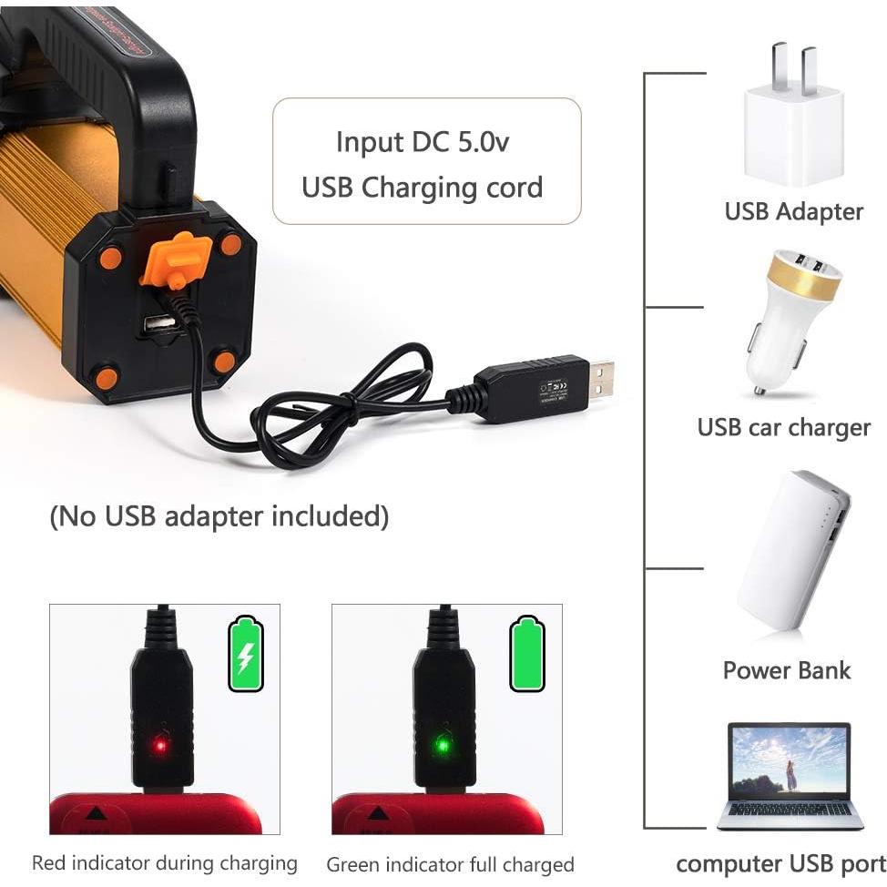 Linterna LED Recargable MAYTHANK 6000 Lúmenes Largo Alcance