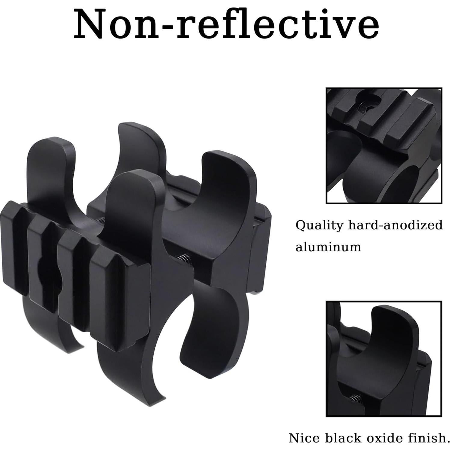 Soporte de Abrazadera de Barril ZOEKIM para Linterna - Negro