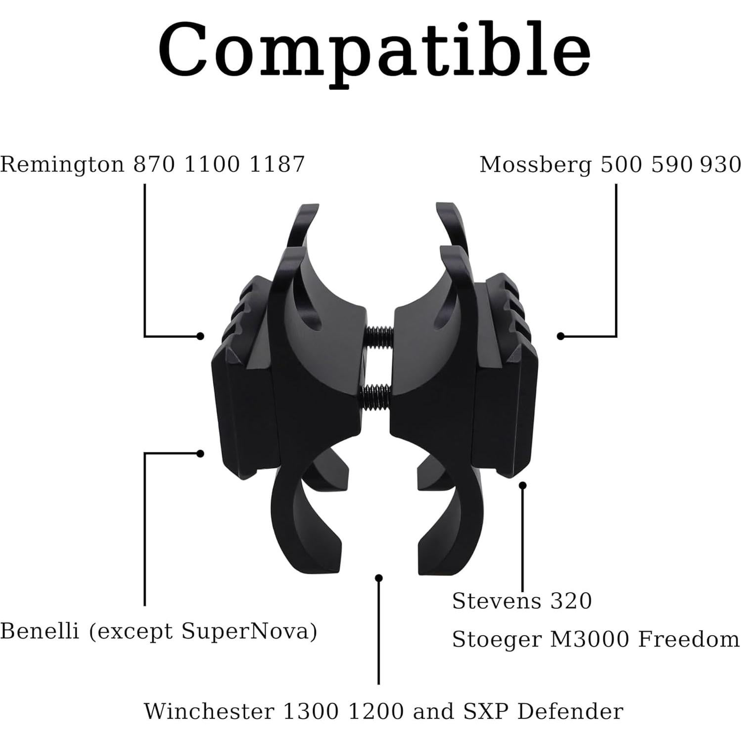 Soporte de Abrazadera de Barril ZOEKIM para Linterna - Negro