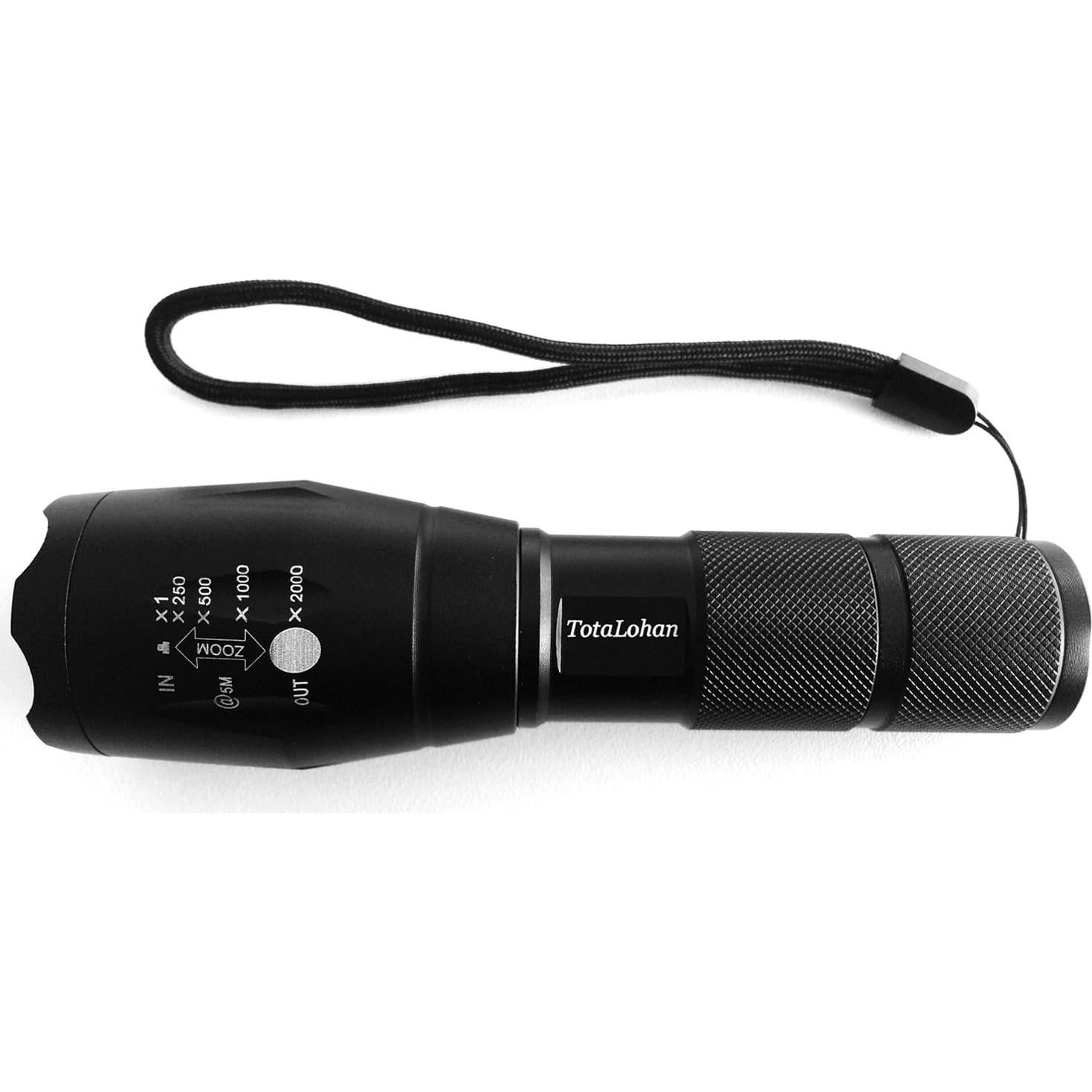 Linterna Táctica LED TotaLohan 2000 Lúmenes 2 Paquete