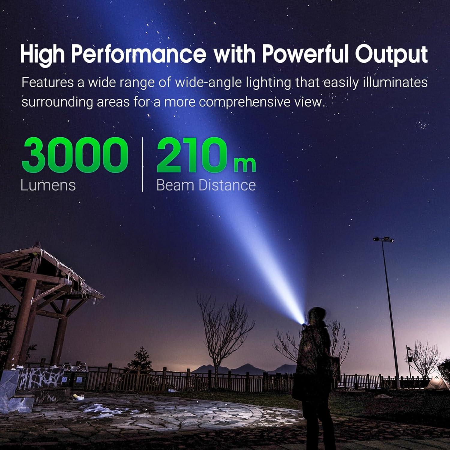 Linterna Recargable NEXTORCH E52C 3000 Lúmenes IPX8