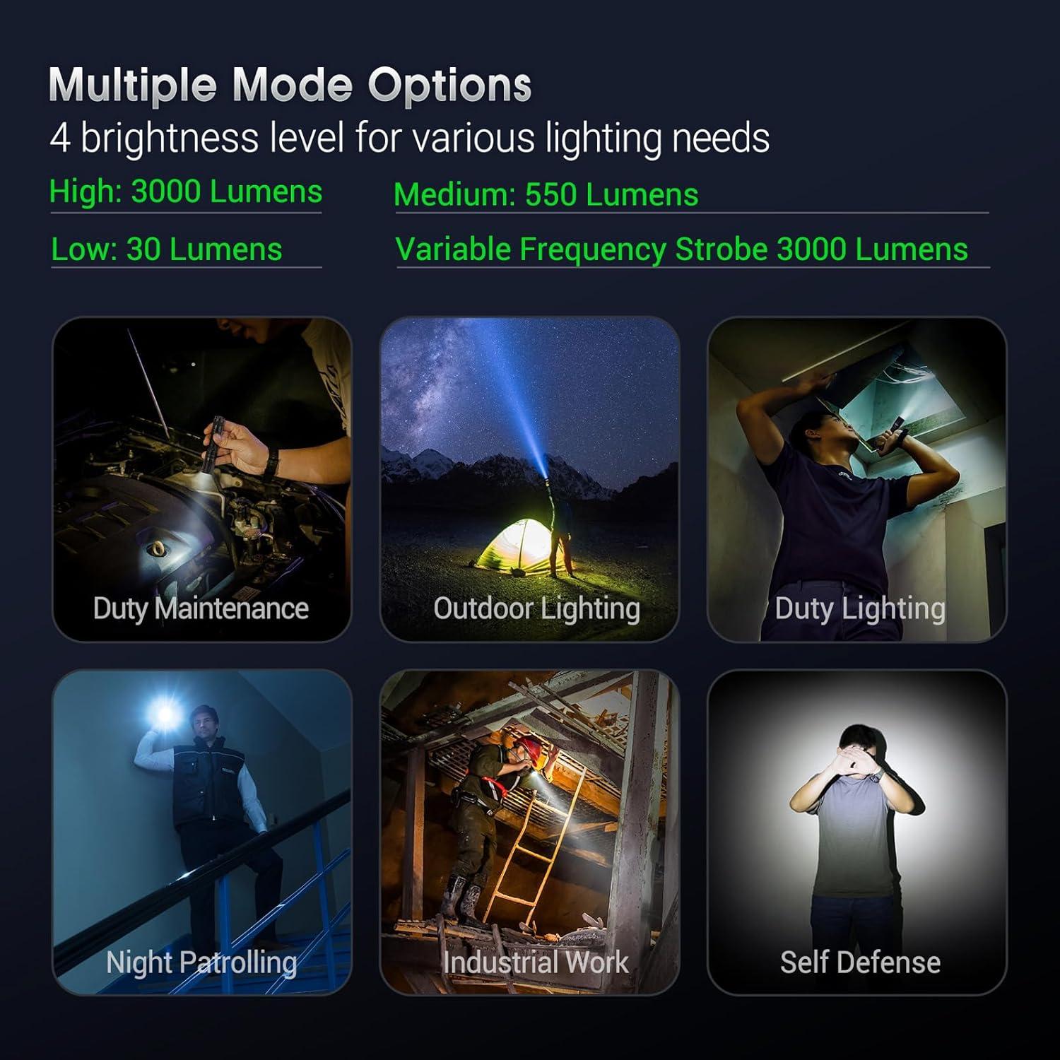 Linterna Recargable NEXTORCH E52C 3000 Lúmenes IPX8