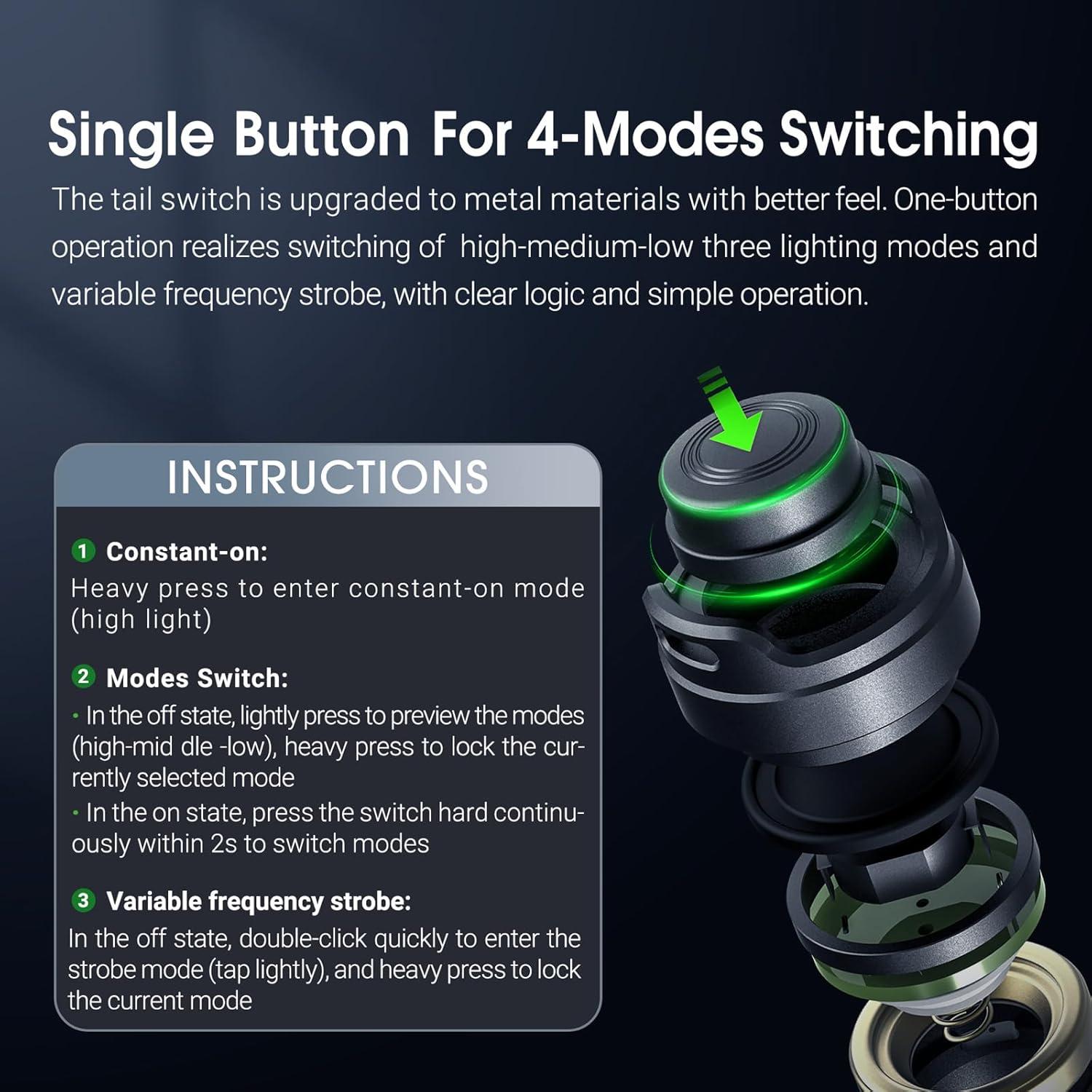 Linterna Recargable NEXTORCH E52C 3000 Lúmenes IPX8