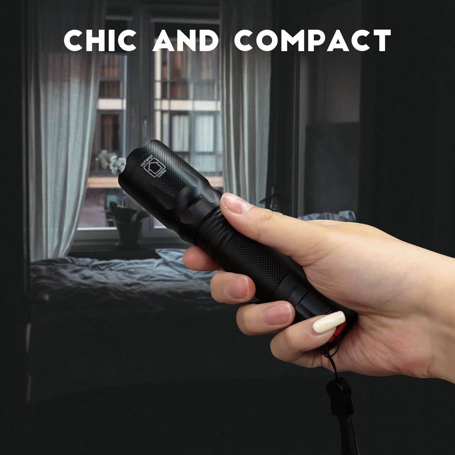 Linterna LED METII SB-076 Recargable con Luz Roja y Blanca