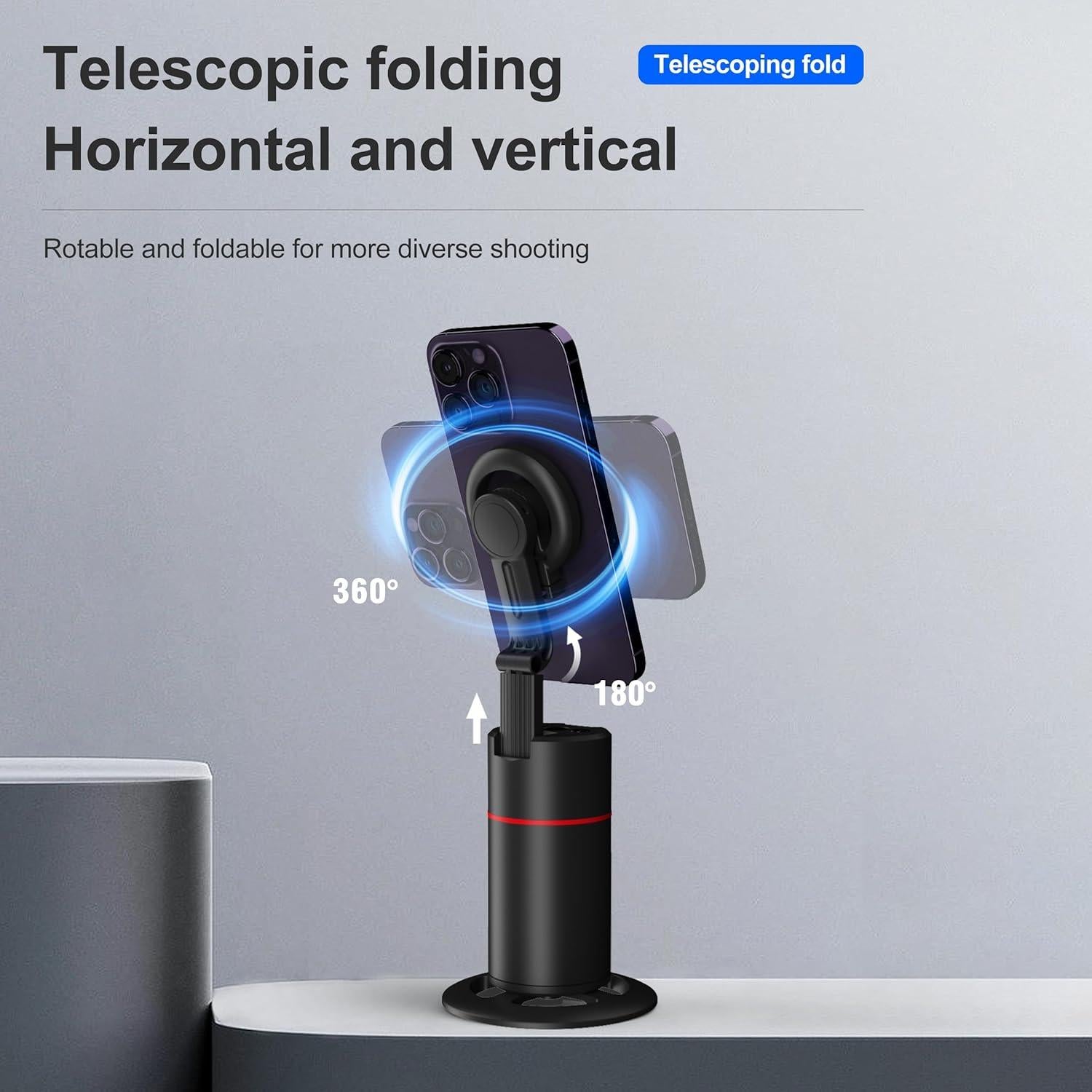 Trípode Magnético Kaigao P02 con Seguimiento Facial 360°