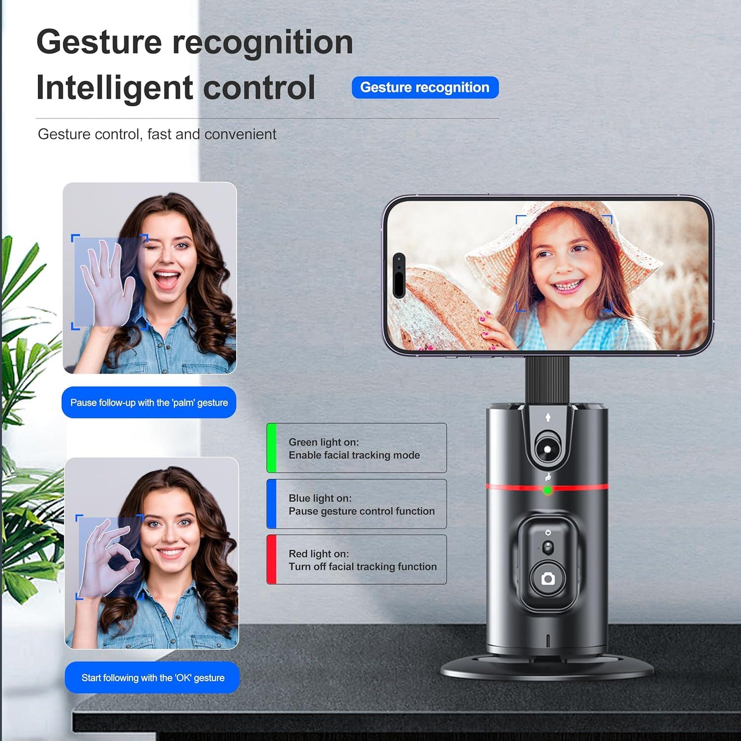 Trípode Magnético Kaigao P02 con Seguimiento Facial 360°