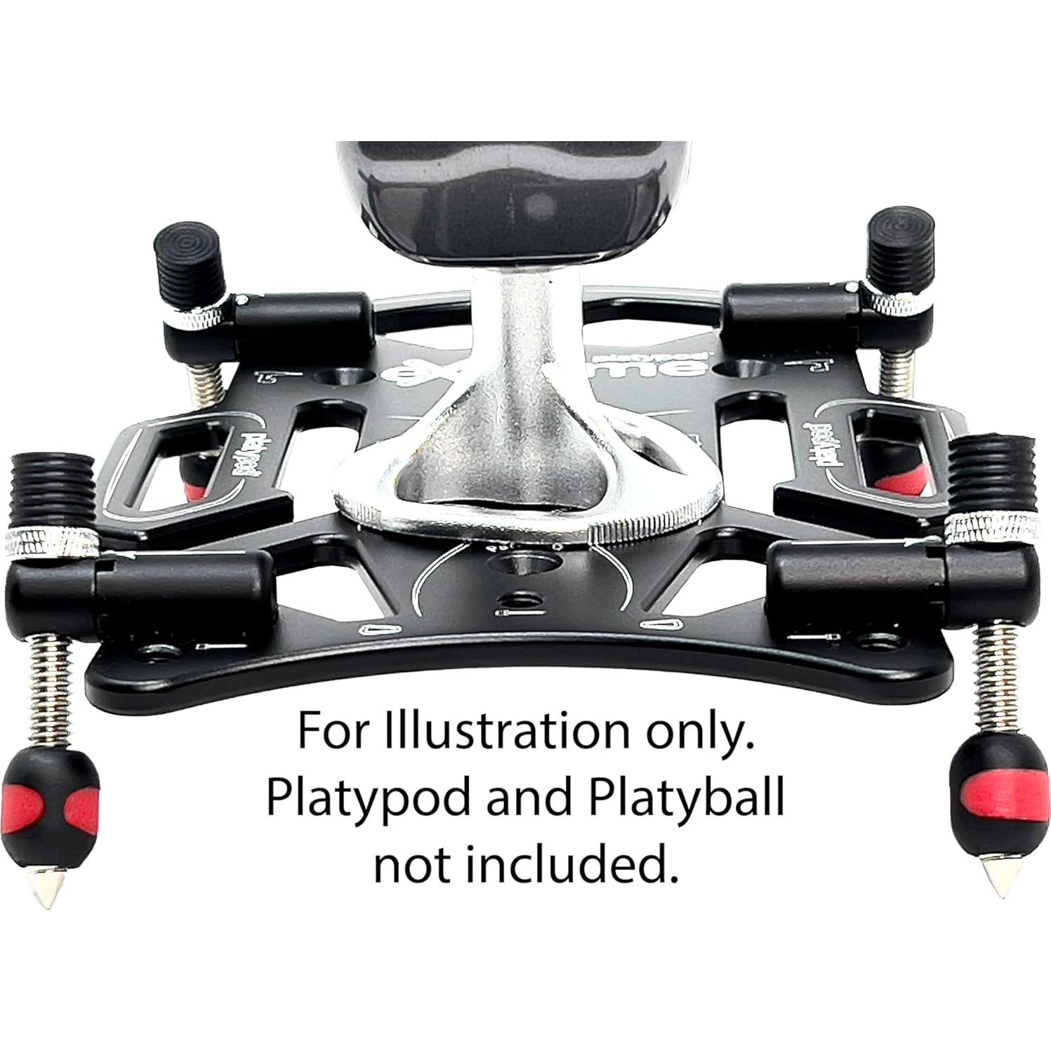 Juego de 4 pies de goma retráctiles Platypod eXtreme