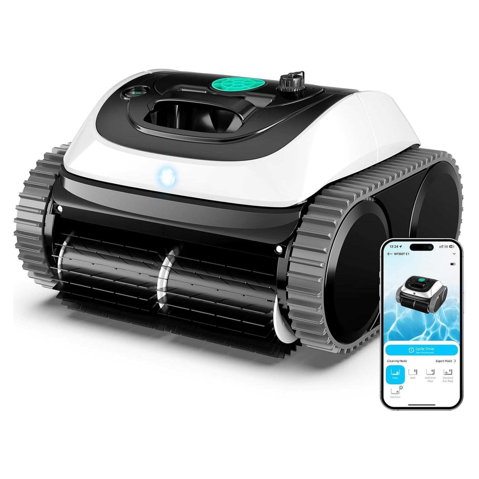 Aspiradora Robótica WYBOT C1 Inalámbrica para Piscinas 150 m²