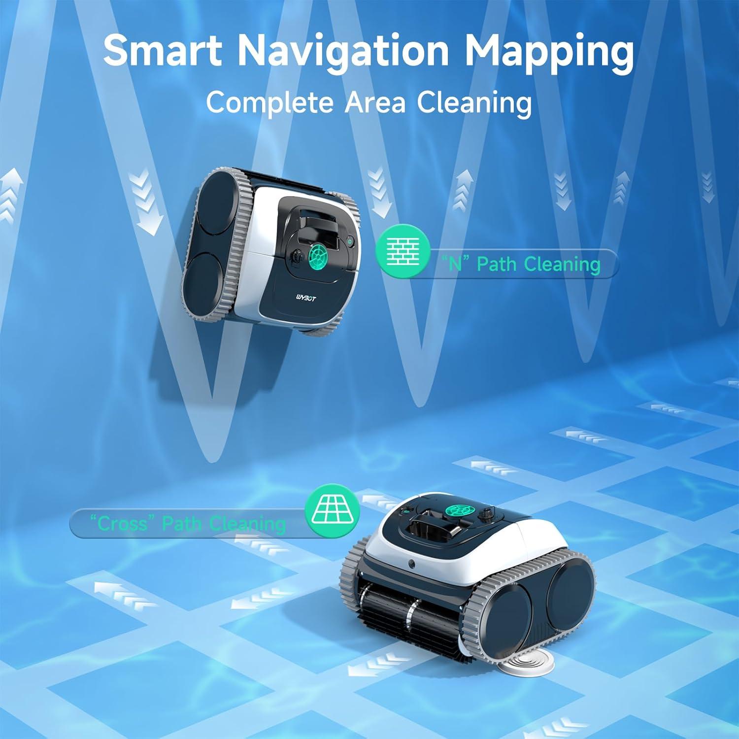Aspiradora Robótica WYBOT C1 Inalámbrica para Piscinas 150 m²