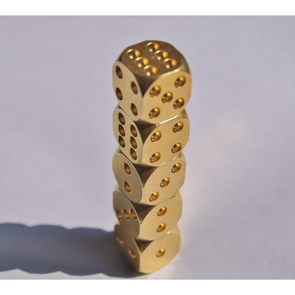 Dados de Precisión eoocvt 5 en 1 con Estuche Dorado 71x60x17mm