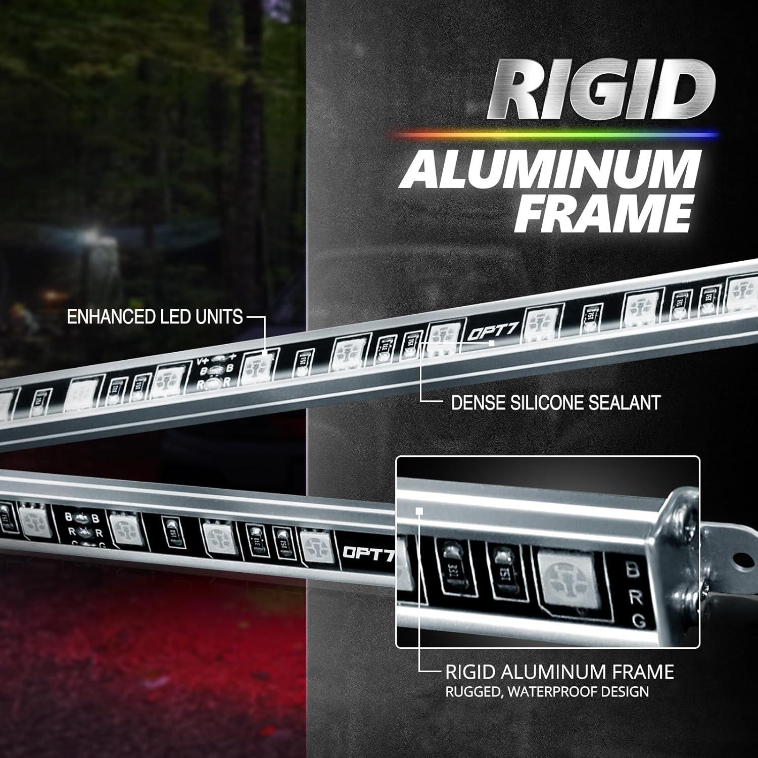 Kit de Luces LED Underglow OPT7 Aura Pro para Camiones RGB