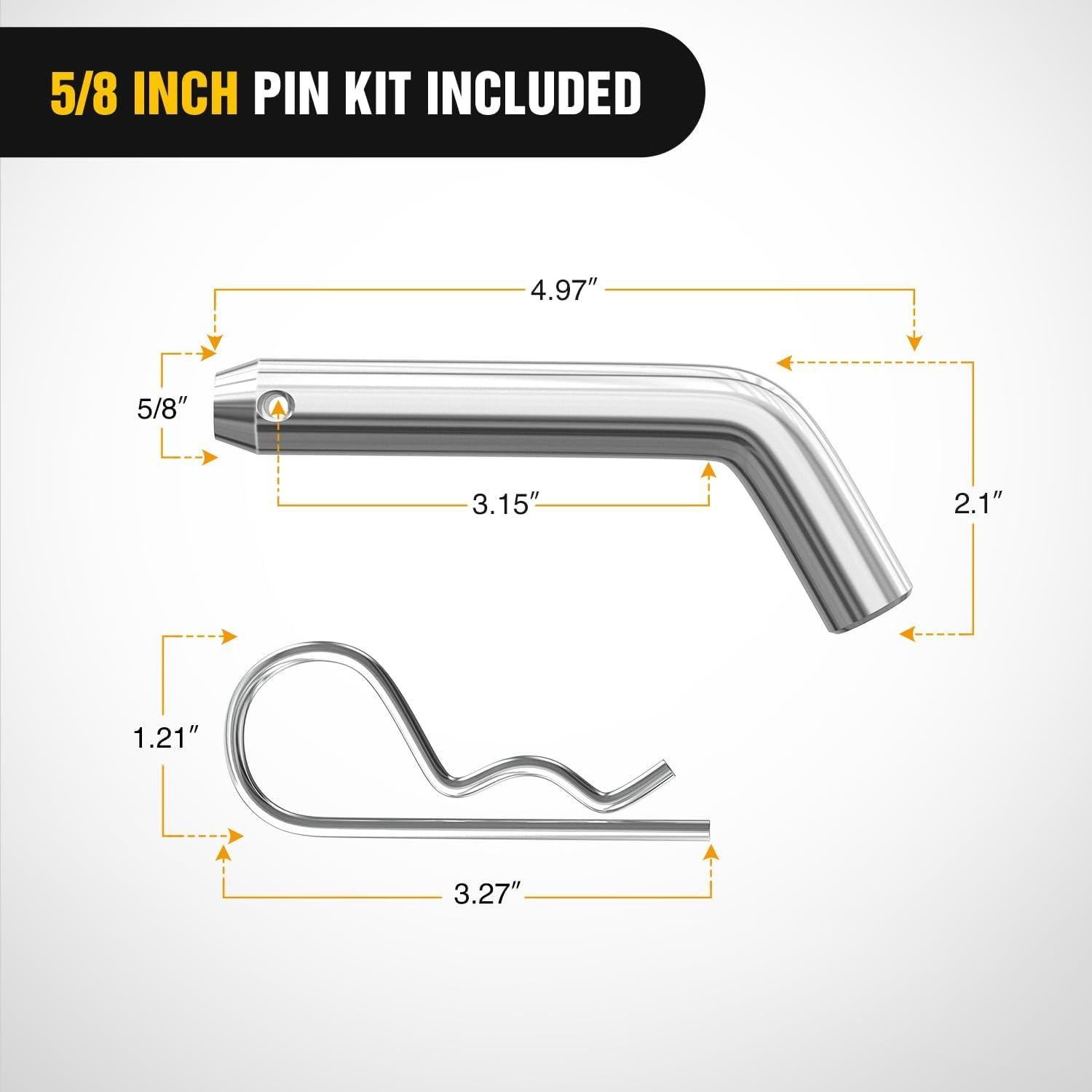 Montaje de enganche de remolque Nilight 92211B con bola 4.76 cm