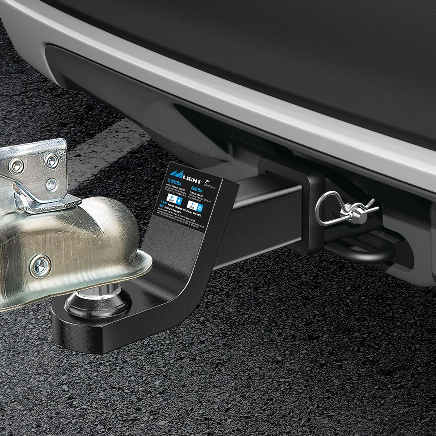 Montaje de enganche de remolque Nilight 92211B con bola 4.76 cm