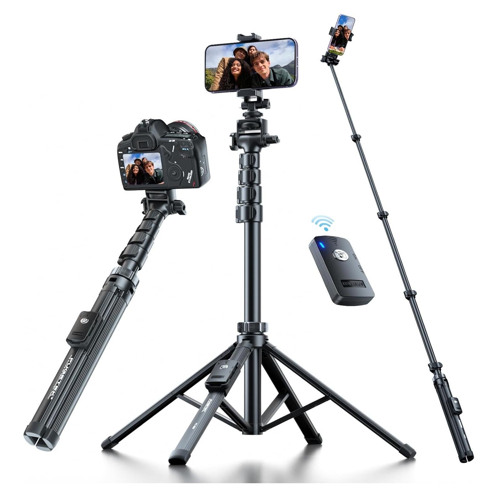 Trípode Profesional Fugetek FT-589 para Teléfono 62" Aluminio