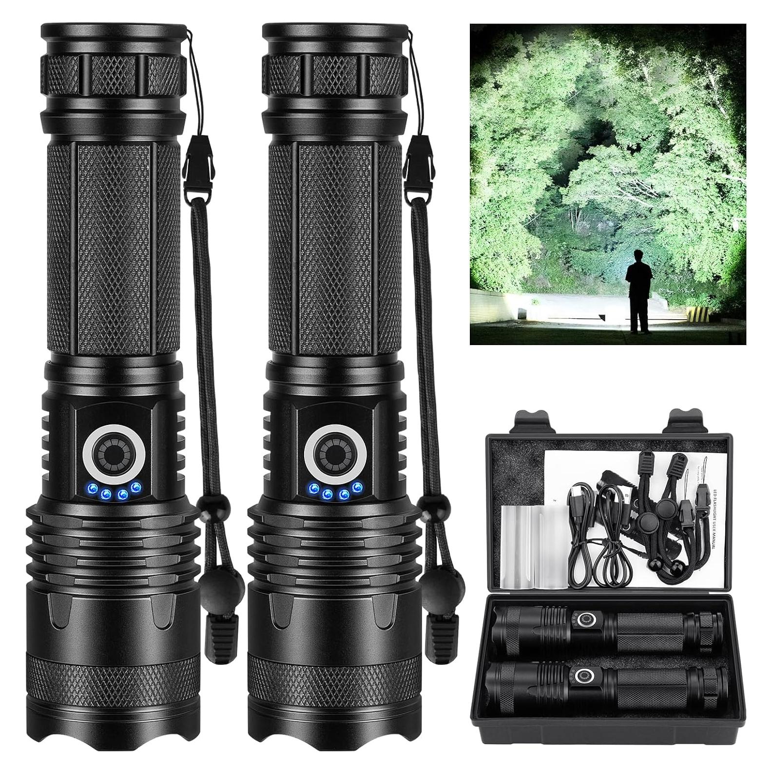 Linterna LED Recargable GDPLUS M110 99000 Lúmenes Impermeable