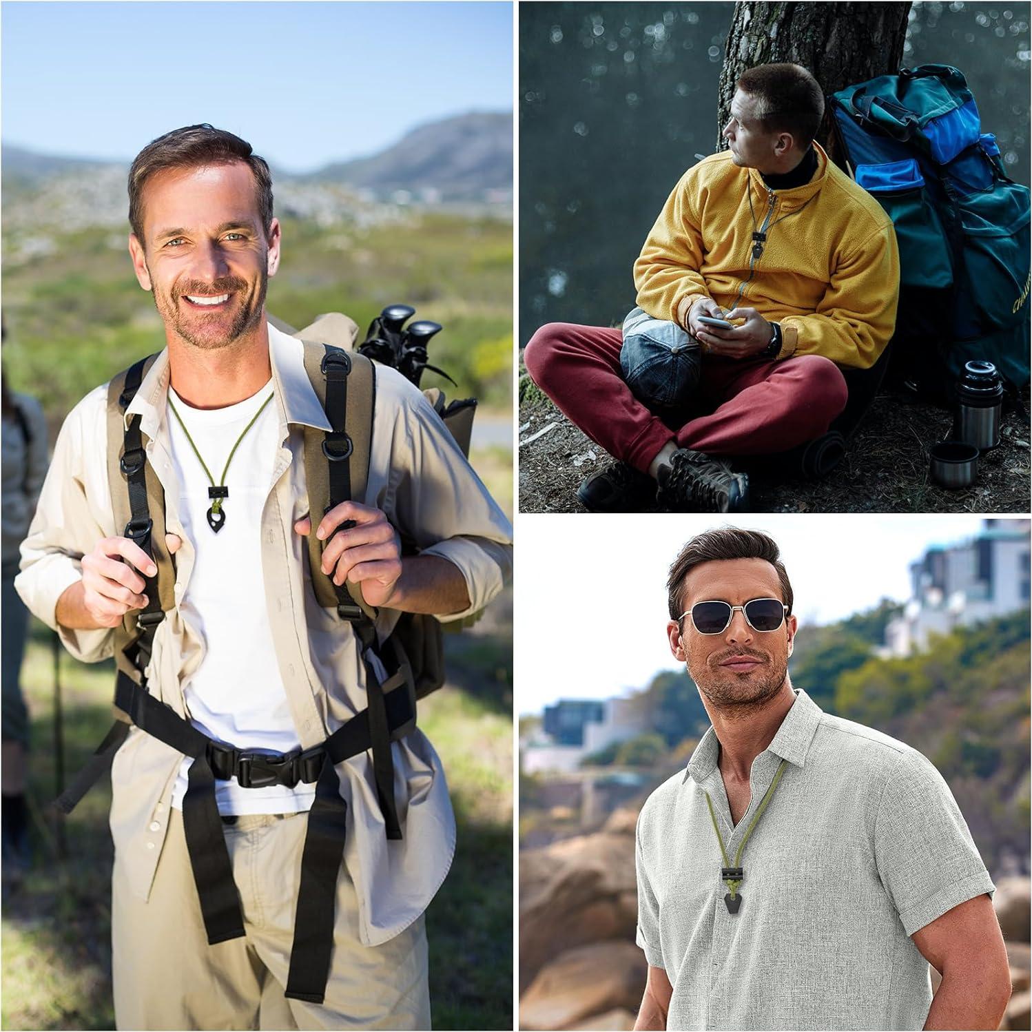 Collar de Supervivencia NUOGAO con Encendedor y Paracord 99 cm