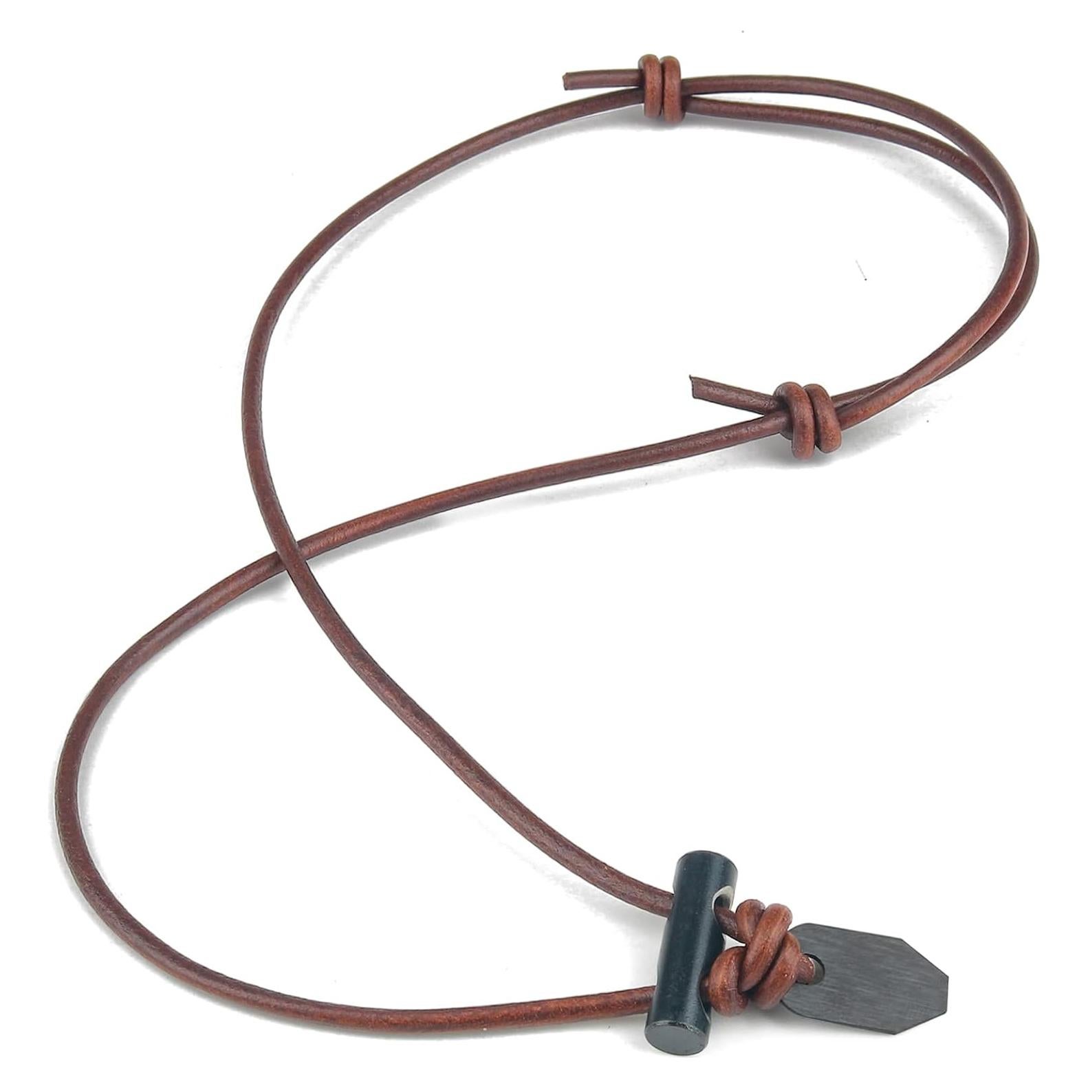 Collar de Inicio de Fuego NexLand Cerámica con Cordón de Cuero