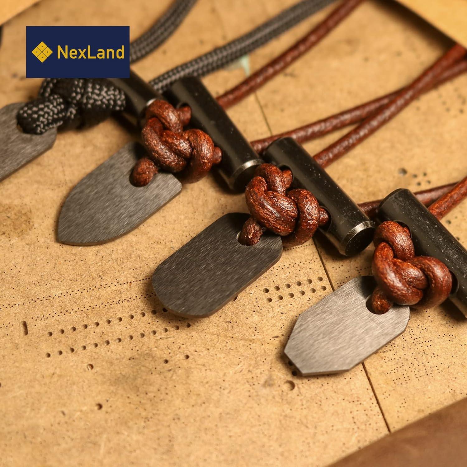 Collar de Inicio de Fuego NexLand Cerámica con Cordón de Cuero