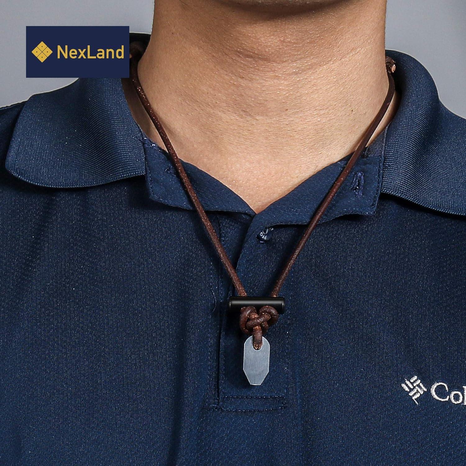Collar de Inicio de Fuego NexLand Cerámica con Cordón de Cuero