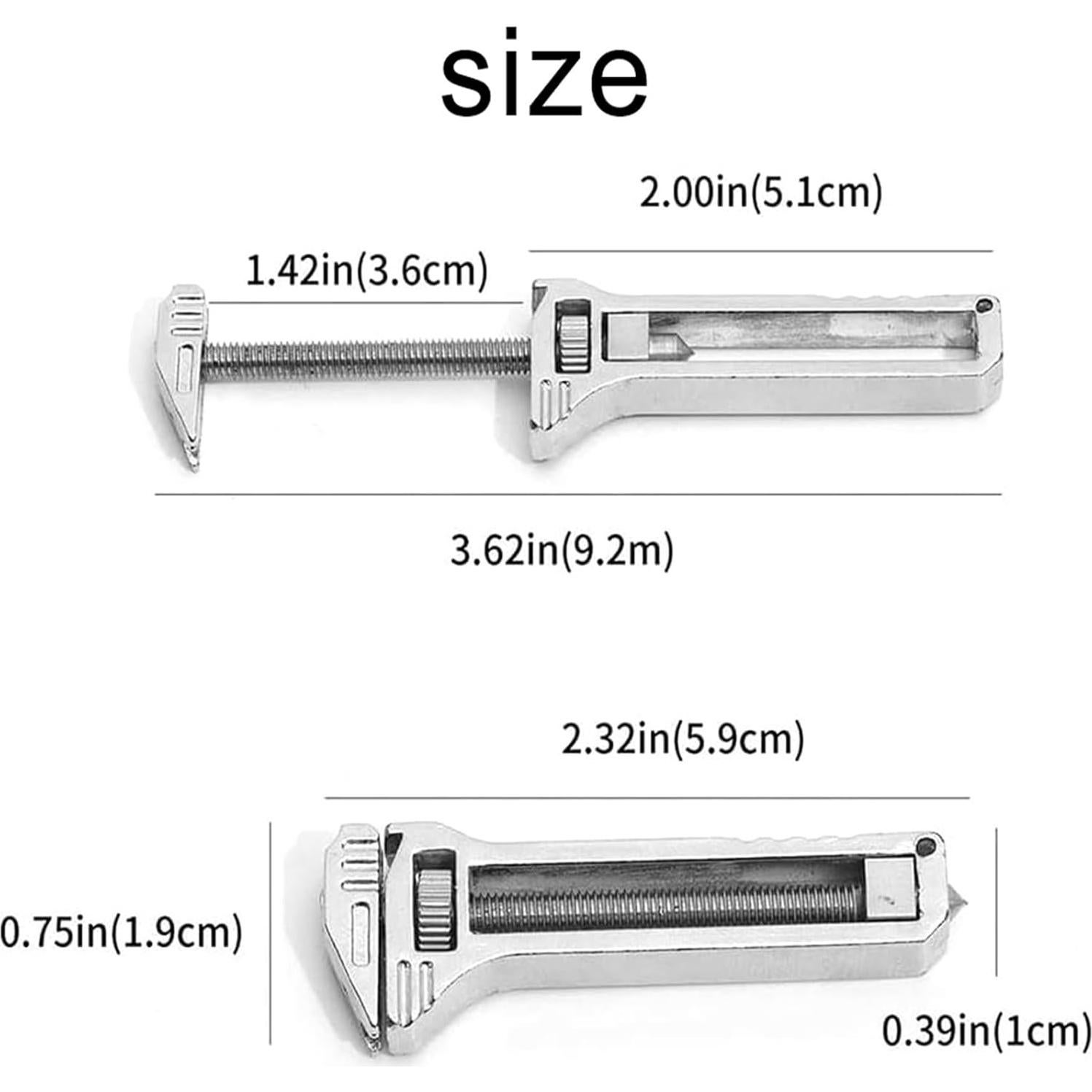 Multiherramienta Compacta de Titanio Genérico 6x2cm Plata