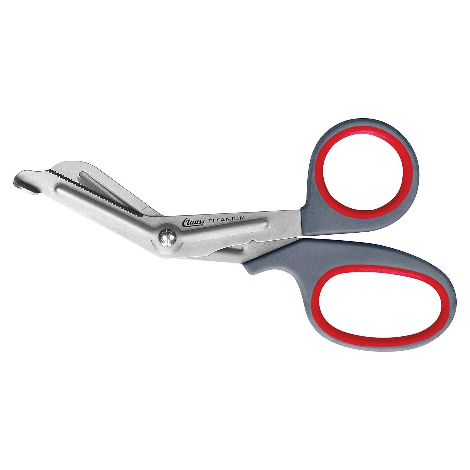 Tijeras Curvadas de Titanio Clauss 17.78 cm Serradas