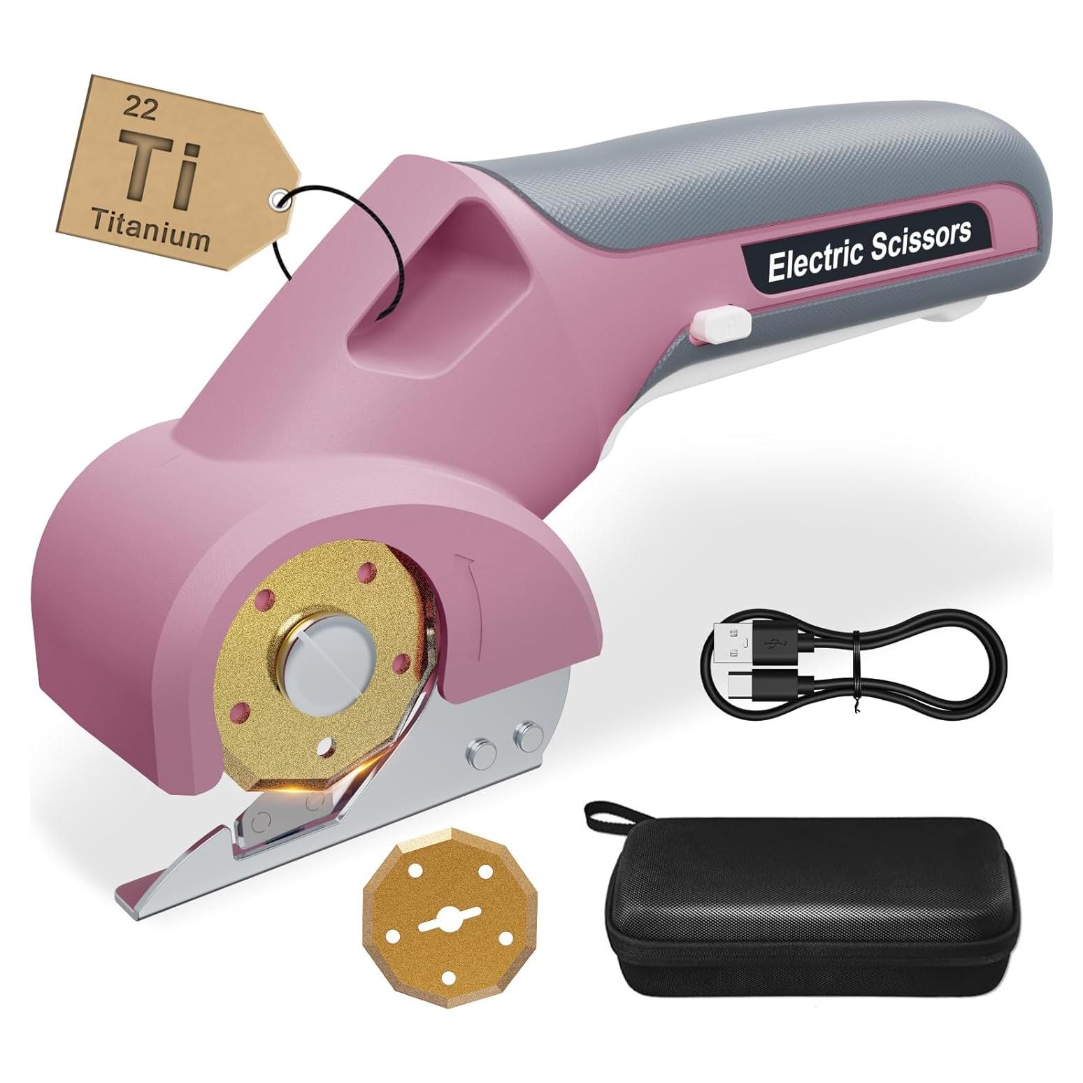 Cortadora Eléctrica de Cartón Virsin 4V 2000mAh Rosa