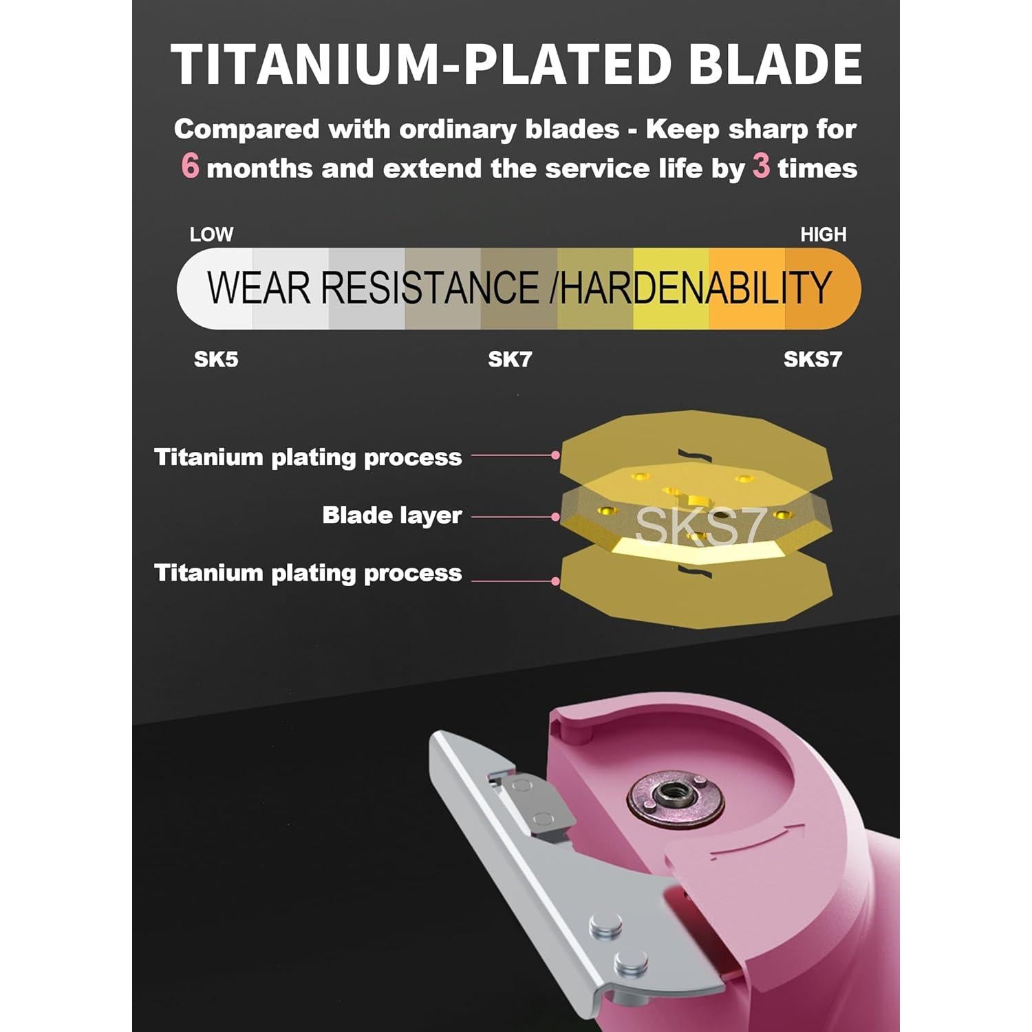 Cortadora Eléctrica de Cartón Virsin 4V 2000mAh Rosa