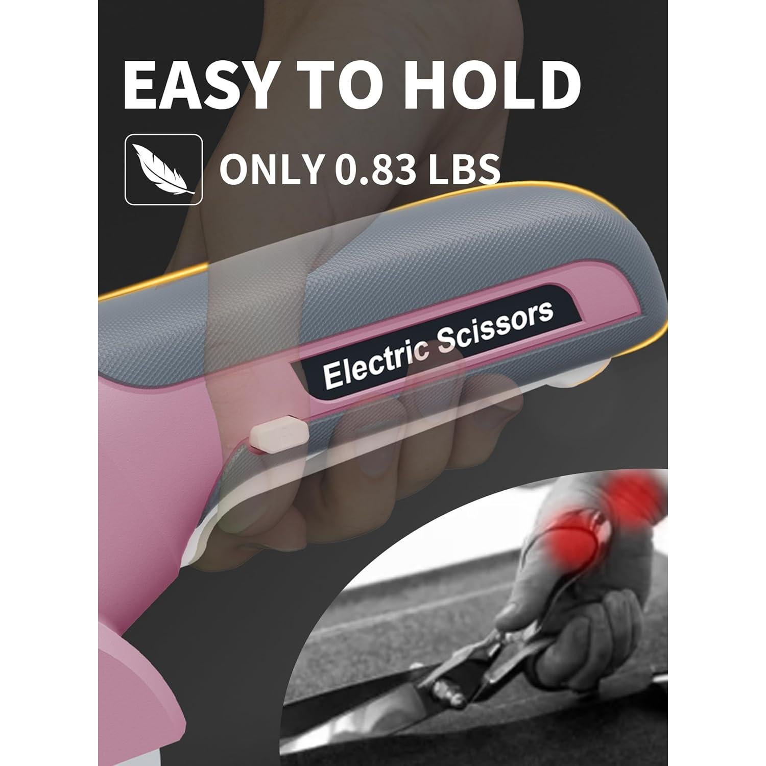 Cortadora Eléctrica de Cartón Virsin 4V 2000mAh Rosa