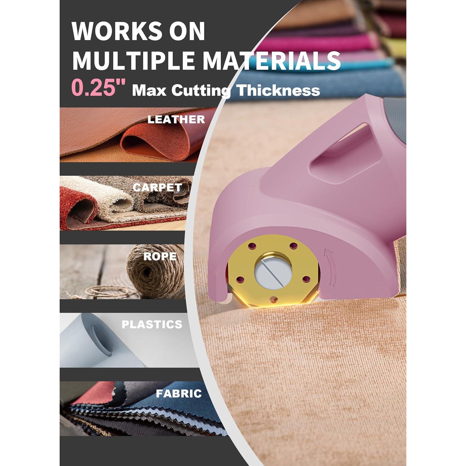 Cortadora Eléctrica de Cartón Virsin 4V 2000mAh Rosa