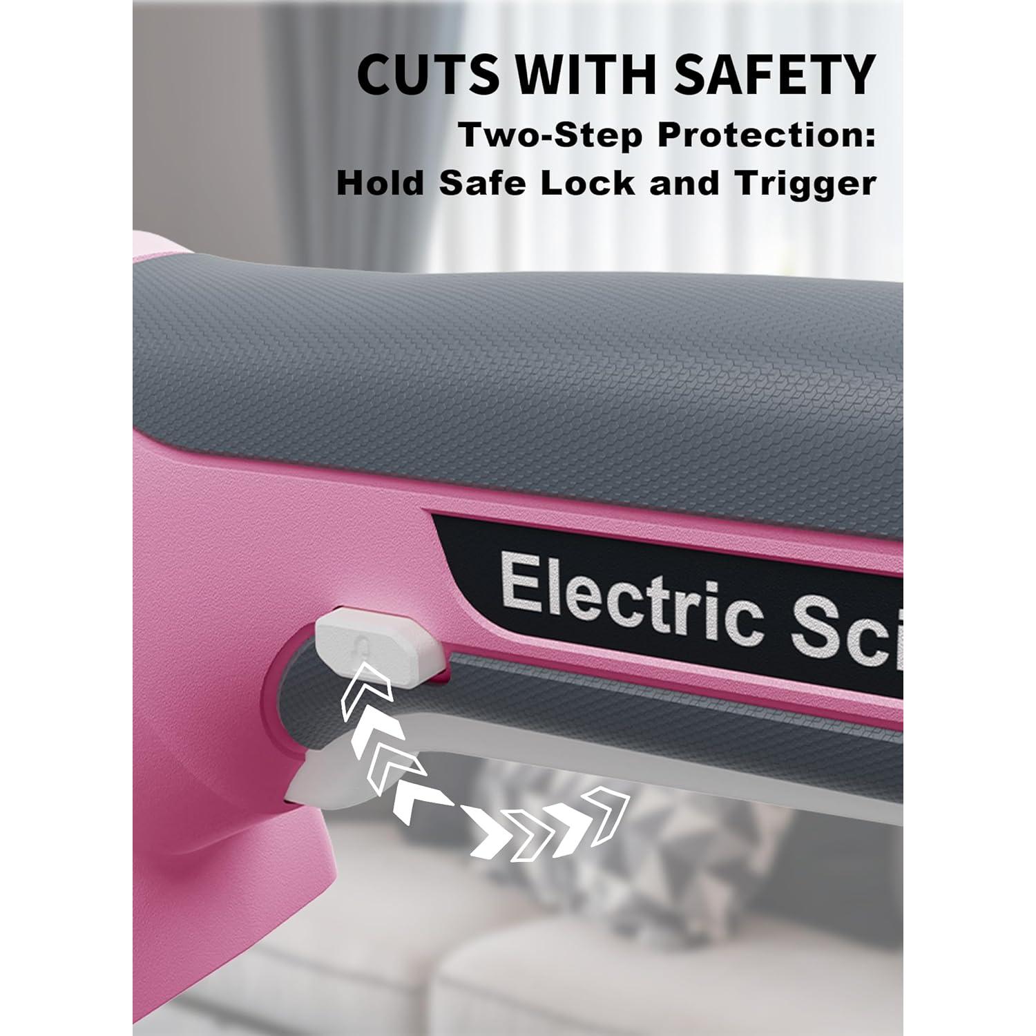 Cortadora Eléctrica de Cartón Virsin 4V 2000mAh Rosa