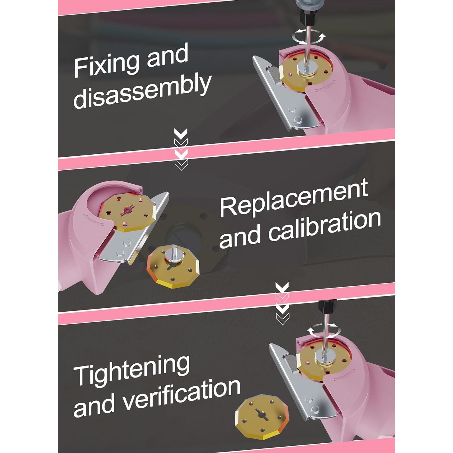 Cortadora Eléctrica de Cartón Virsin 4V 2000mAh Rosa