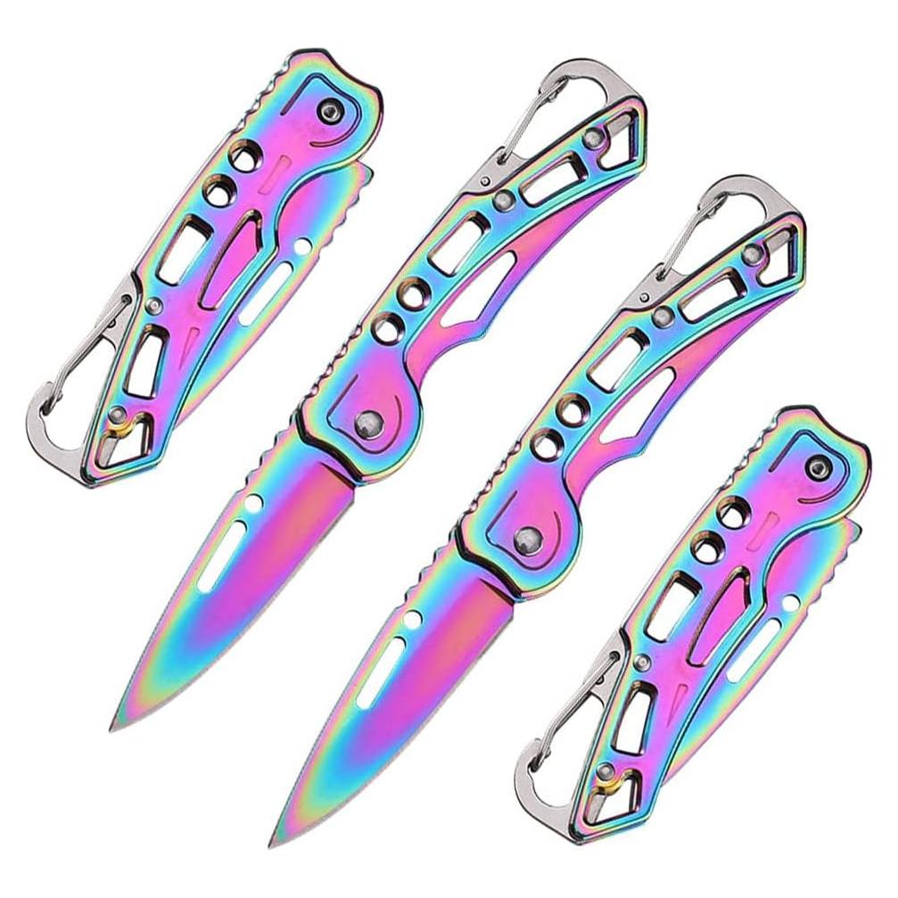 Cuchillos de Bolsillo Plegables WWZJ Multicolor 2 Piezas 15.19 cm