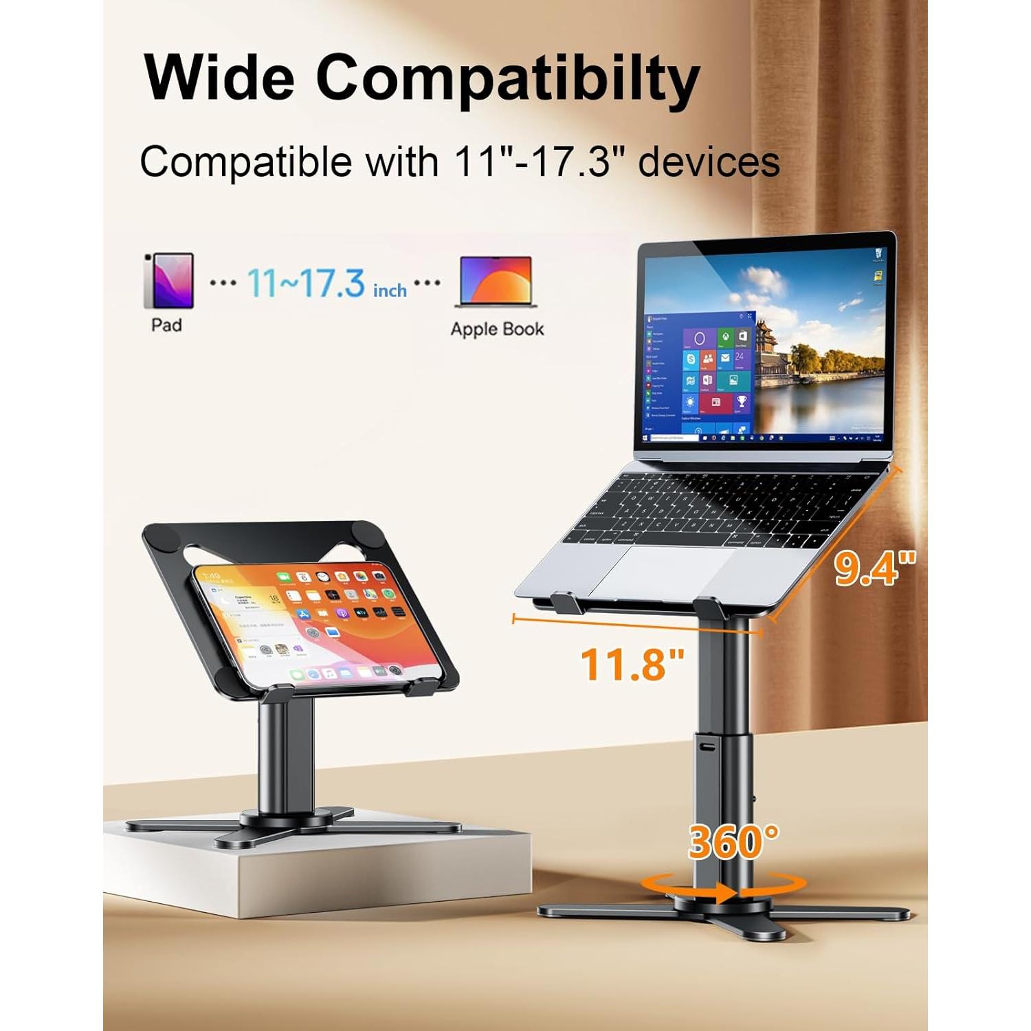 Soporte de Laptop Ergonómico Nauttxon Ajustable 11-17"