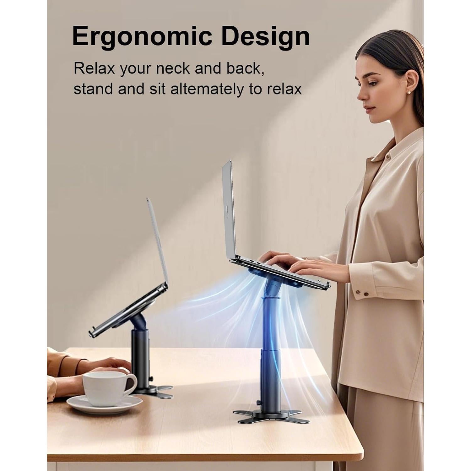 Soporte de Laptop Ergonómico Nauttxon Ajustable 11-17"