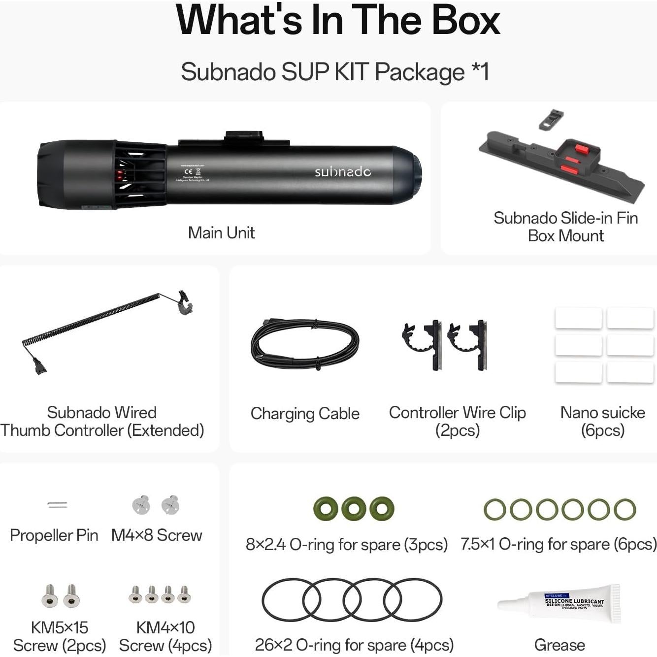 Scooter Submarino Waydoo Subnado Kit SUP Compacto 1.36 kg