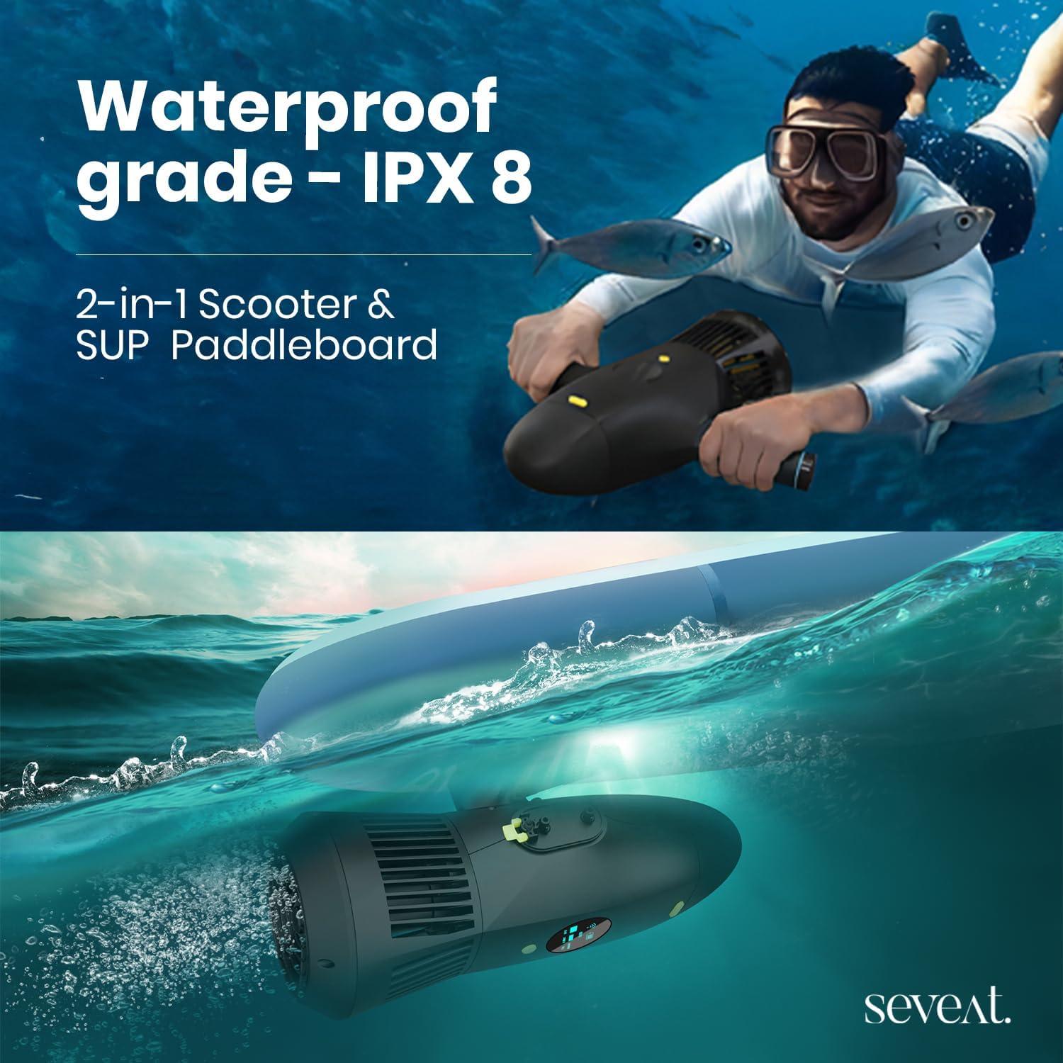 Scooter Submarino Seveat Negro para Adultos y Niños 5m