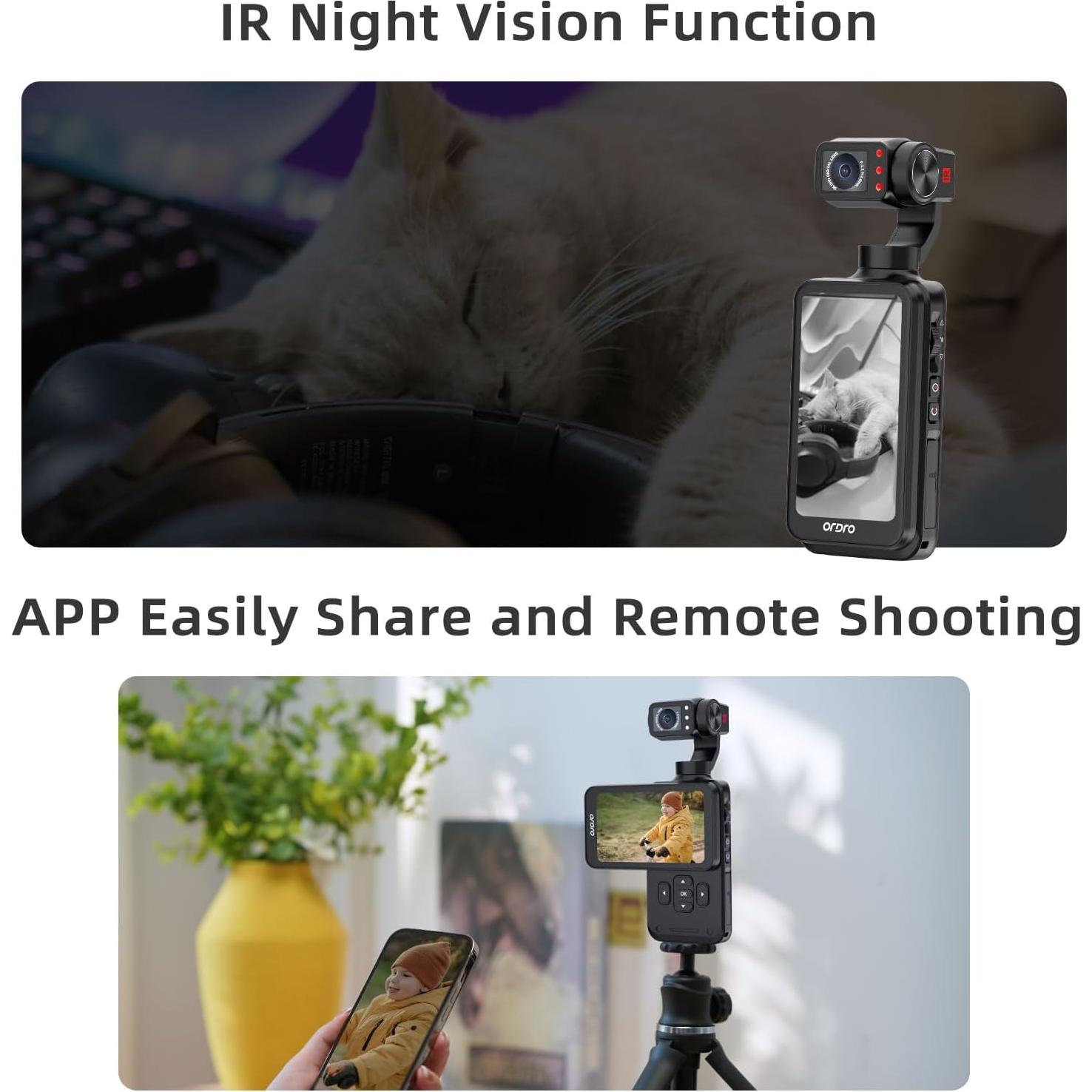 Cámara portátil ORDRO M5 5K con estabilización 3 ejes
