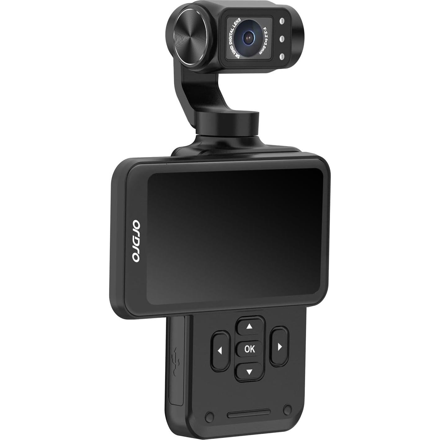 Cámara de Vlogging 5K ORDRO M5 con Estabilización 3 Ejes