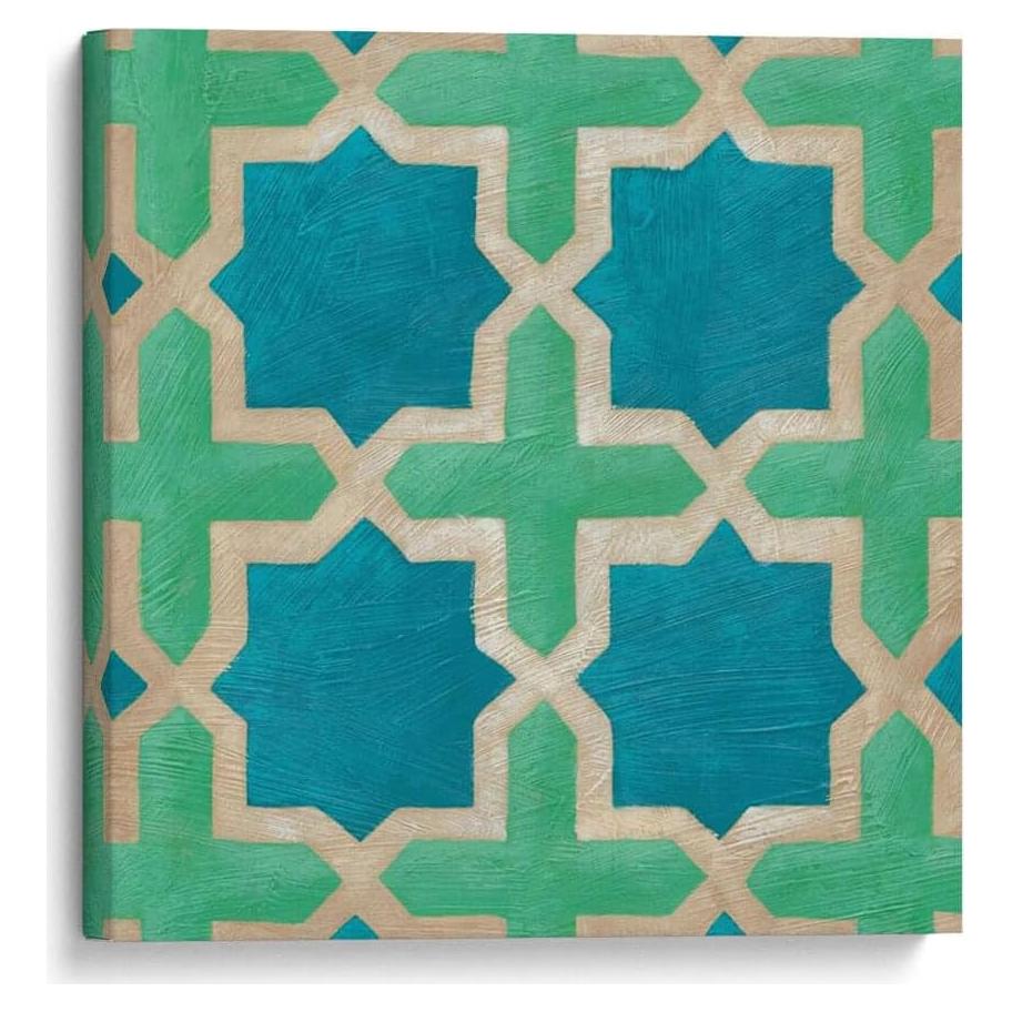 Lienzo Decorativo Canvas Lab Simetría Brillante I 35.56x35.56cm