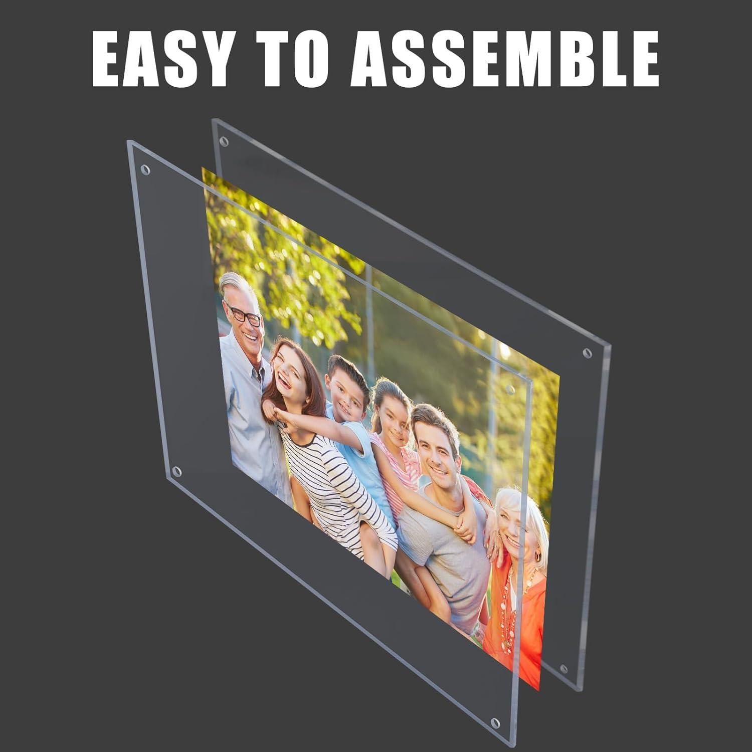 Marco de Foto Acrílico Kalami 28x36 cm Autoadhesivo Pared