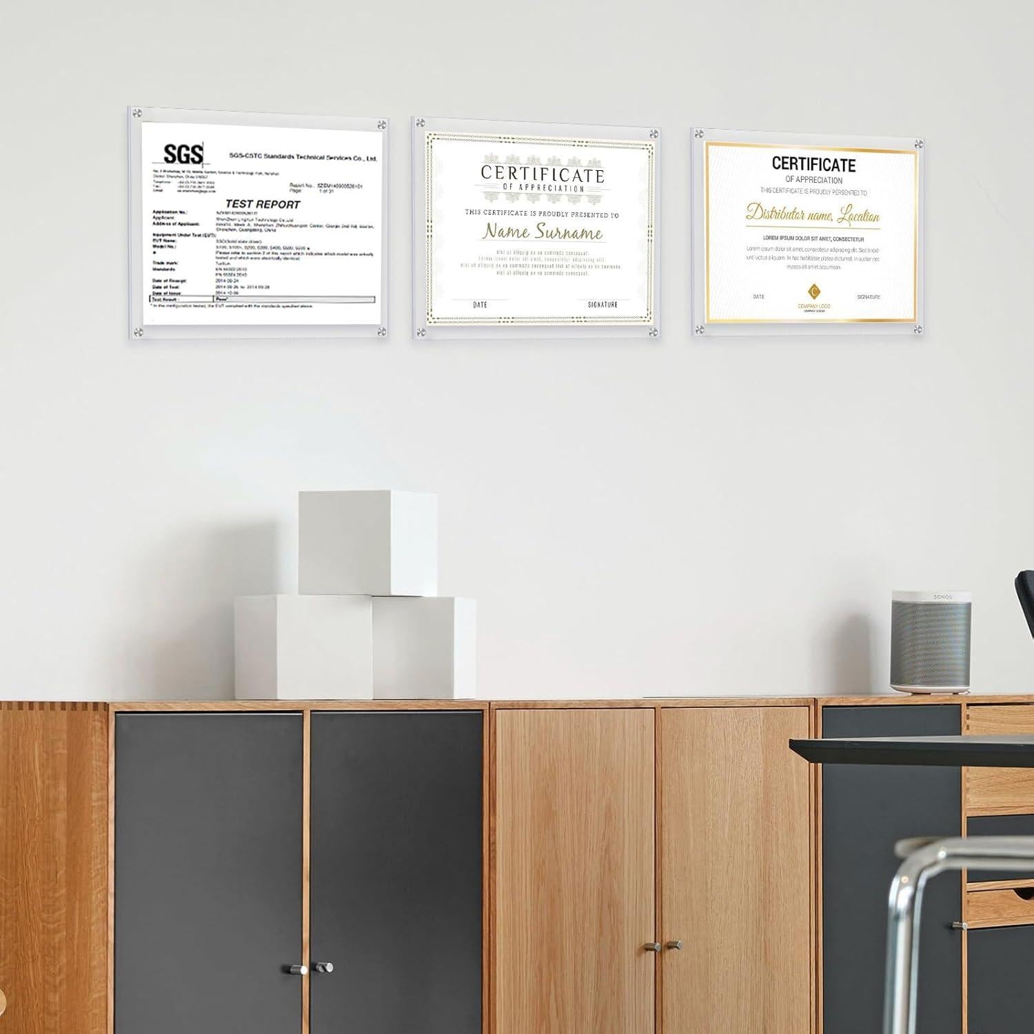 Marco de Foto Acrílico Kalami 28x36 cm Autoadhesivo Pared