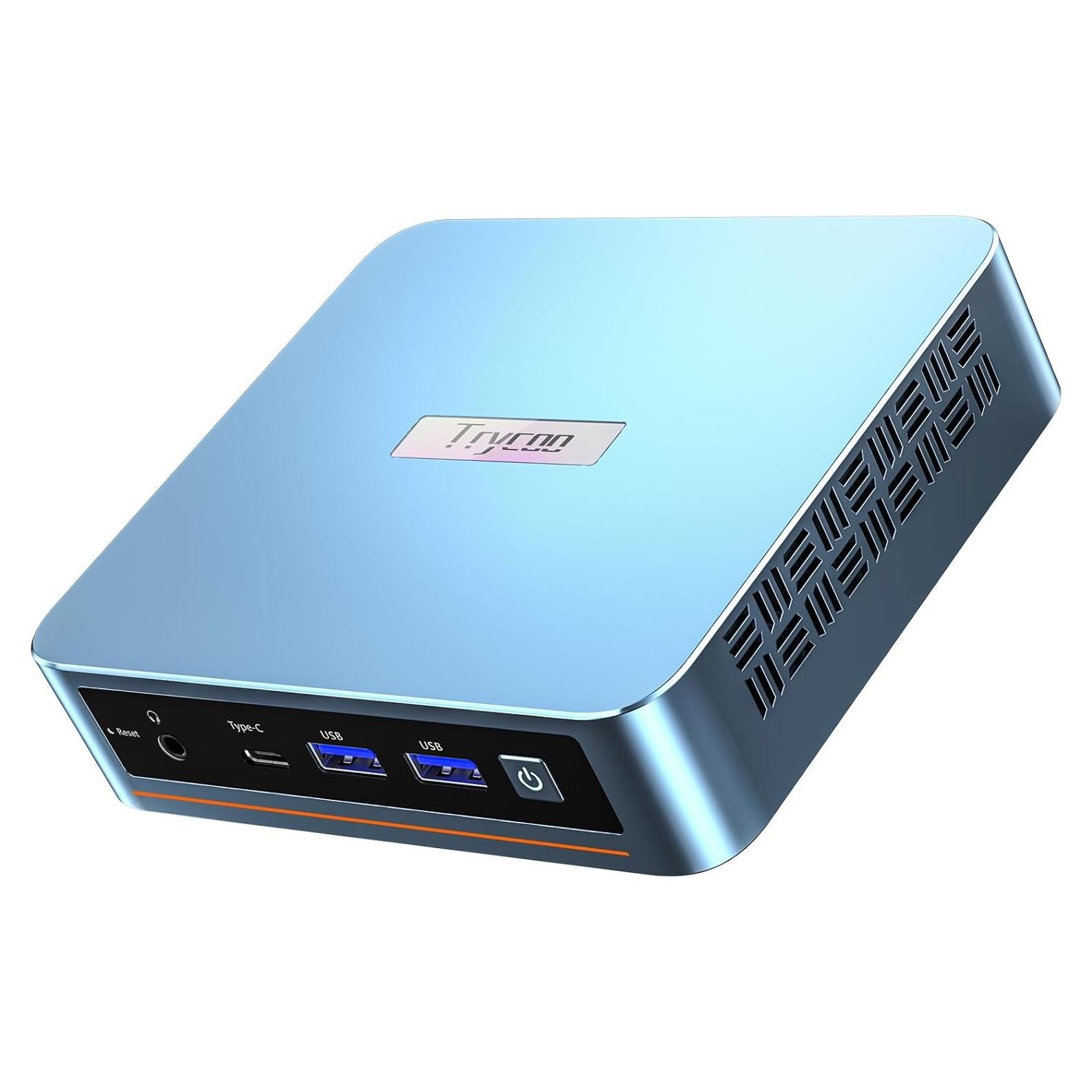 Mini PC Trycoo WI6 N100, 16GB RAM, 512GB SSD, 4K Triple Pantalla
